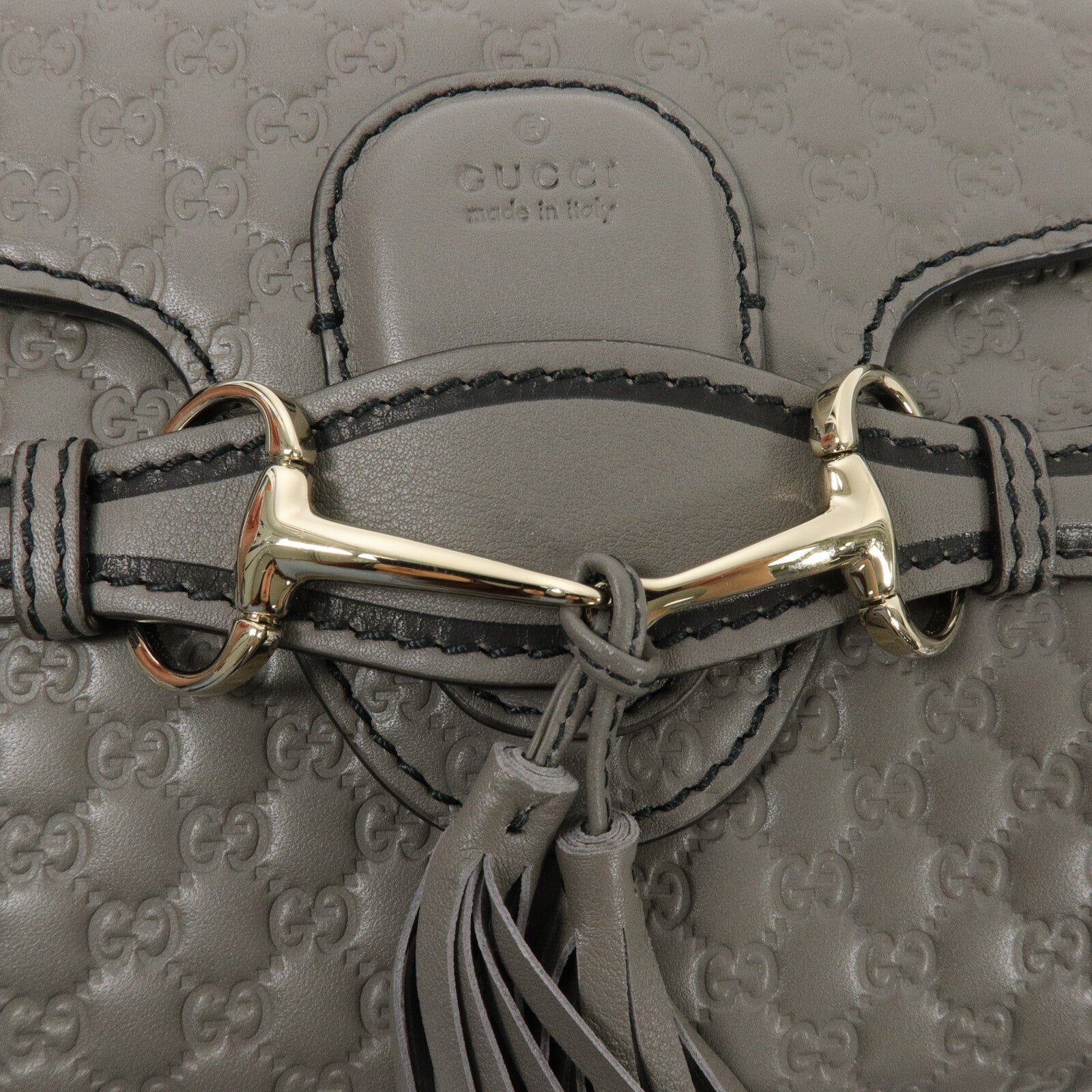 GUCCI 牛皮皮革Mini Emily鏈帶肩背袋