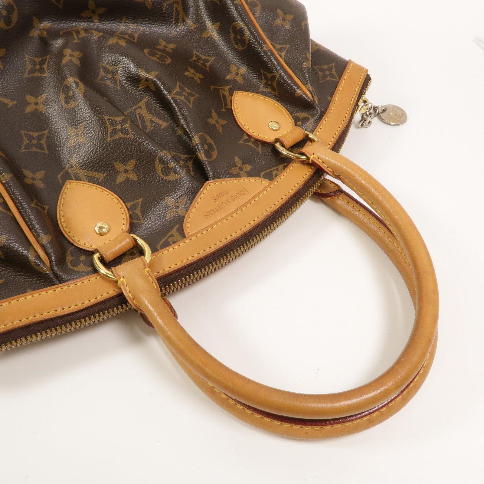 LOUIS VUITTON Monogram Tivoli PM手挽袋棕色