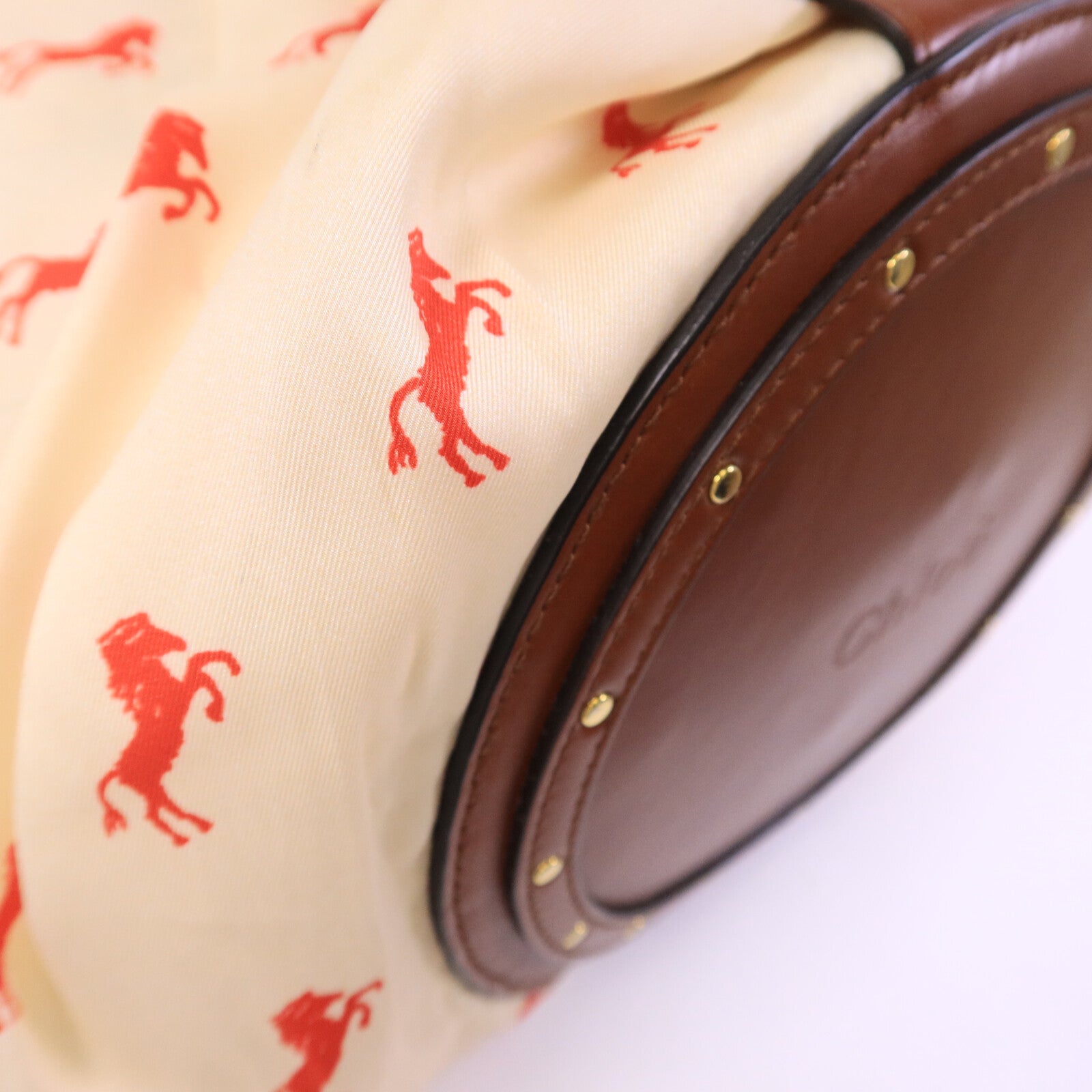 Chloe 皮革/藤料Panier Backet Bag手挽袋