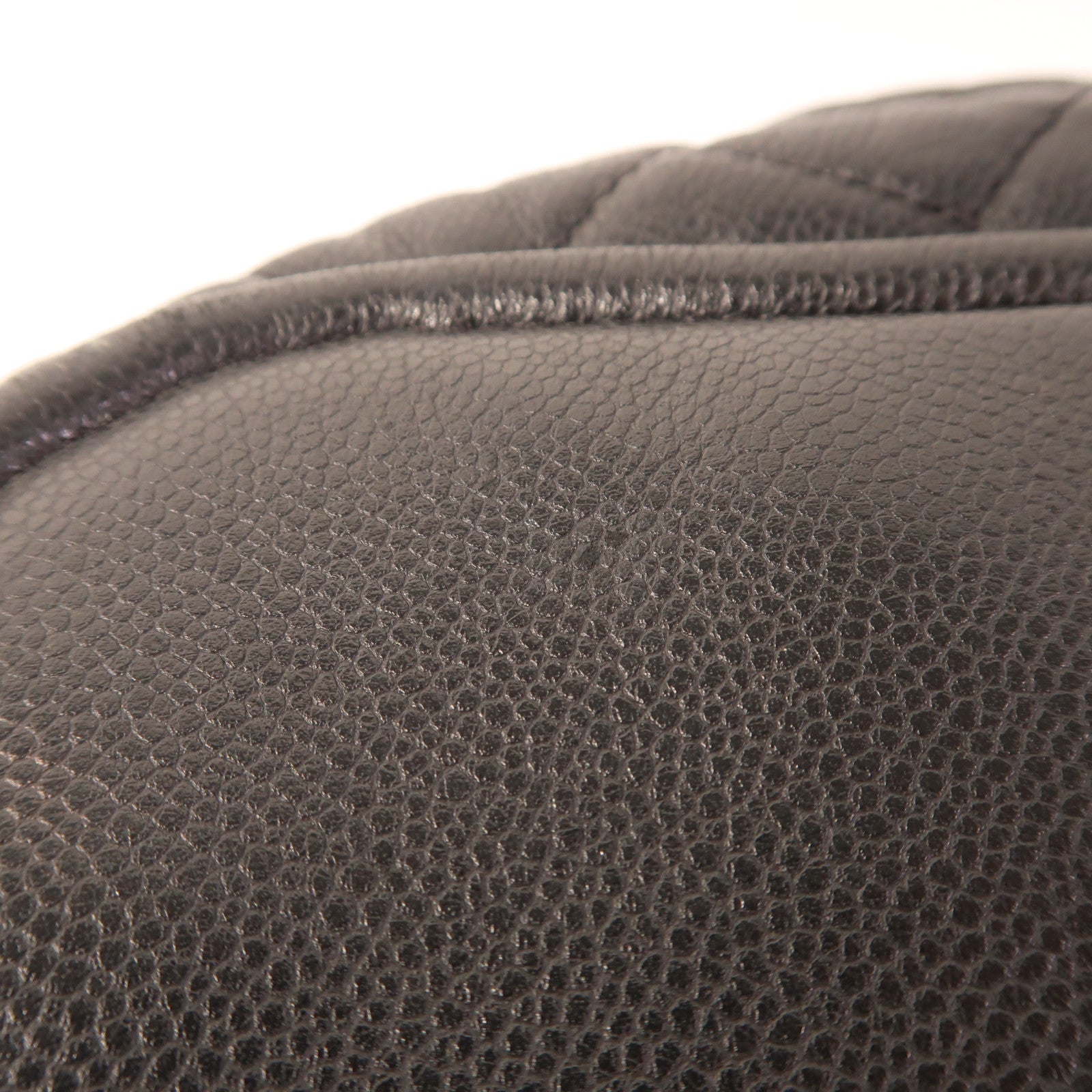 CHANEL 牛皮皮革Chain Shoulder銀扣鏈帶肩背袋