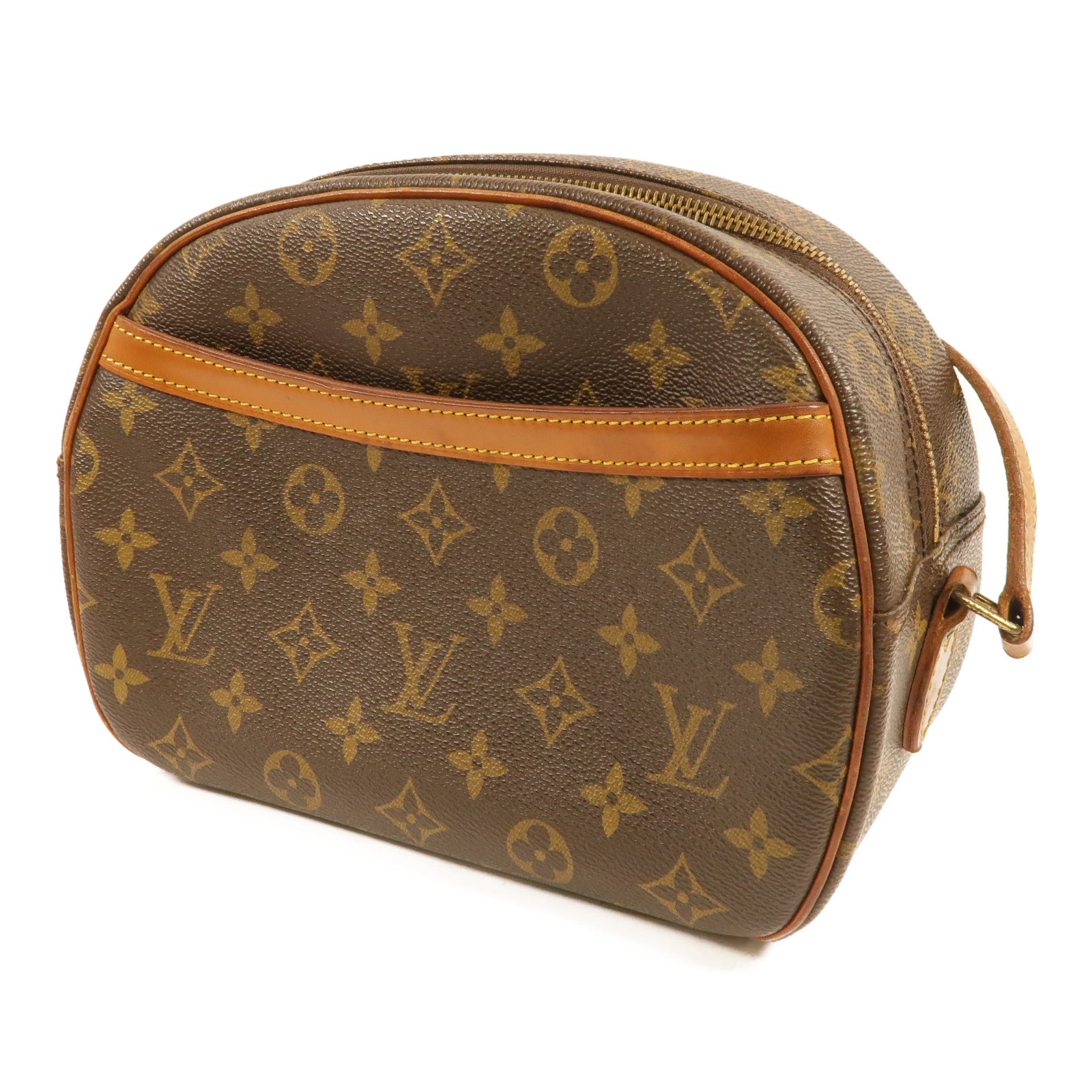 LOUIS VUITTON Monogram Blois金扣肩背袋棕色