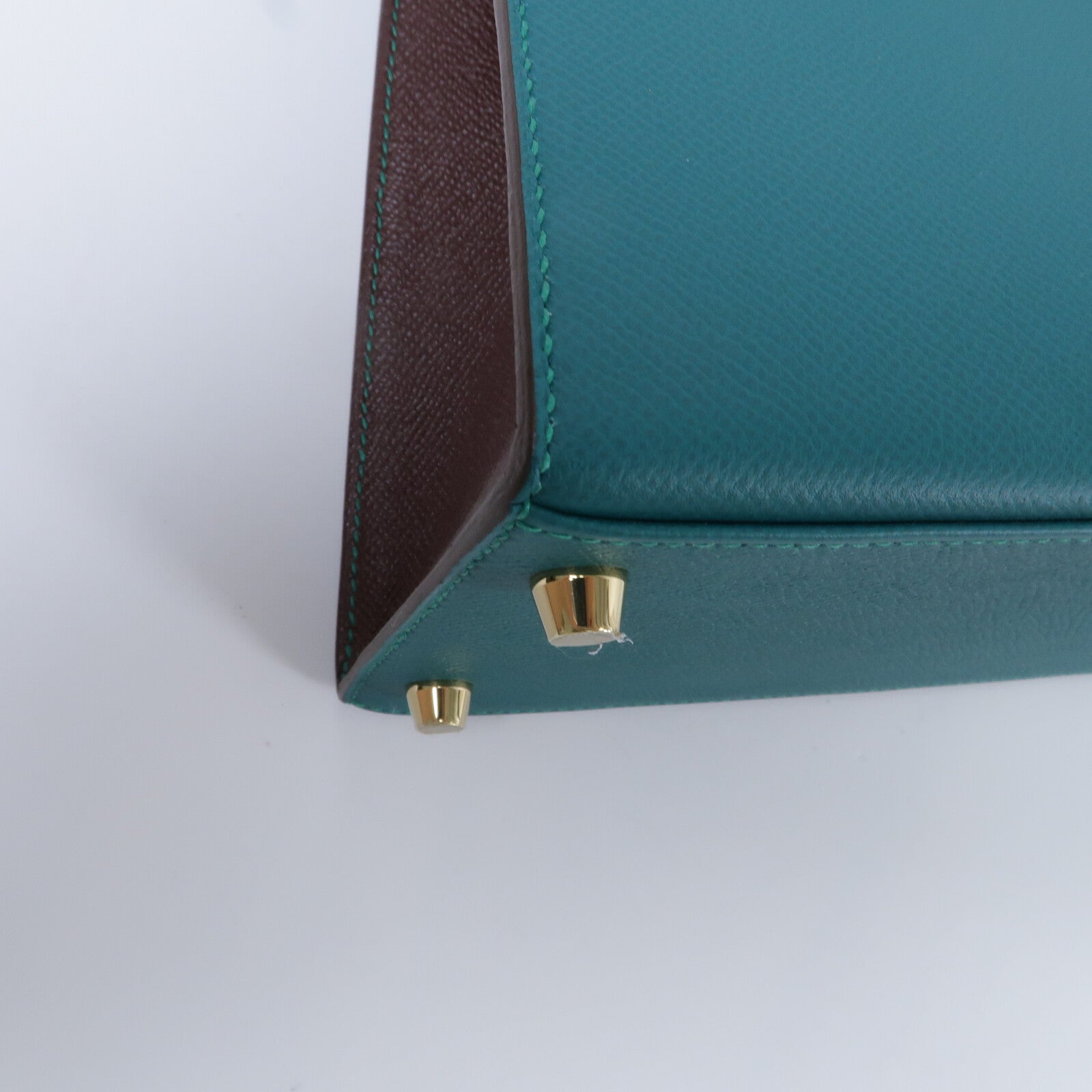 HERMES Epsom皮革Kelly 28 SPO手挽肩背兩用袋Malachite/Rouge Sell