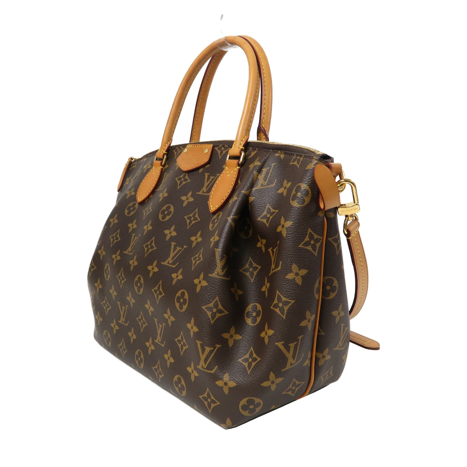 LOUIS VUITTON Monogram Turenne MM金扣手挽肩背兩用袋啡色
