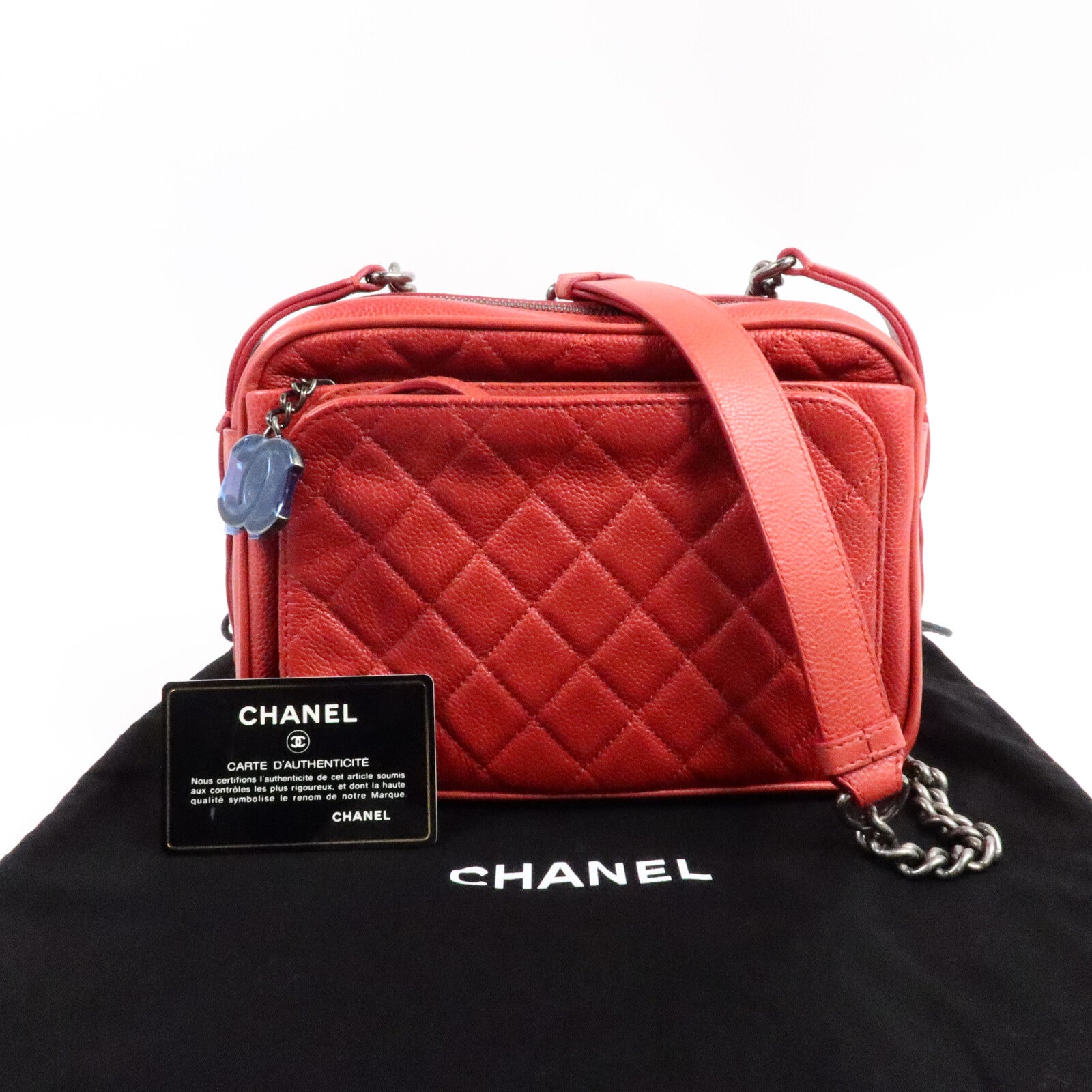 CHANEL 牛皮皮革Chain Shoulder Bag肩背袋