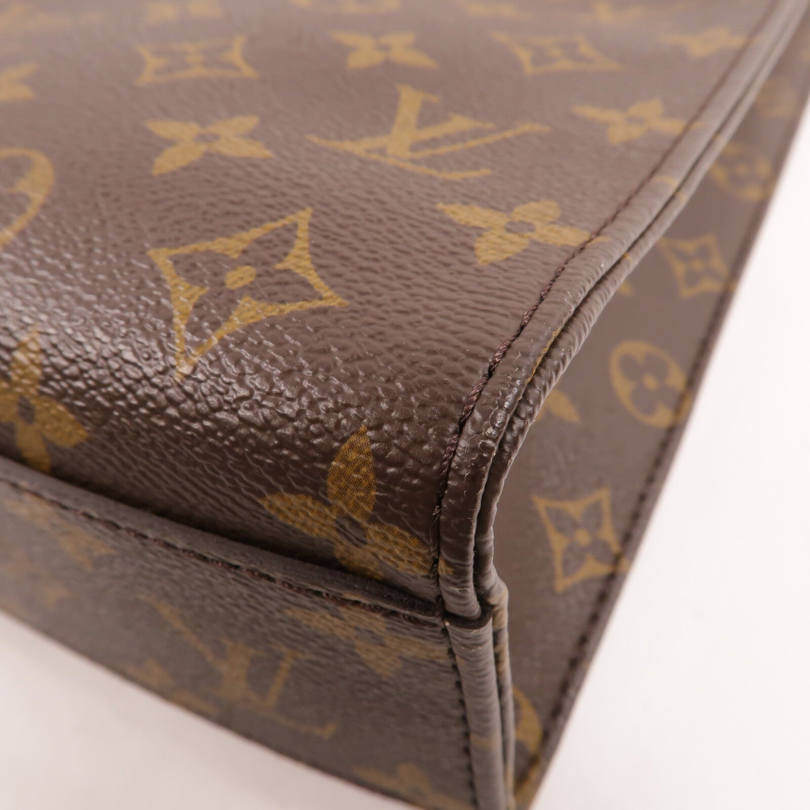 LOUIS VUITTON Monogram Sac Plat PM金扣手挽肩背兩用袋
