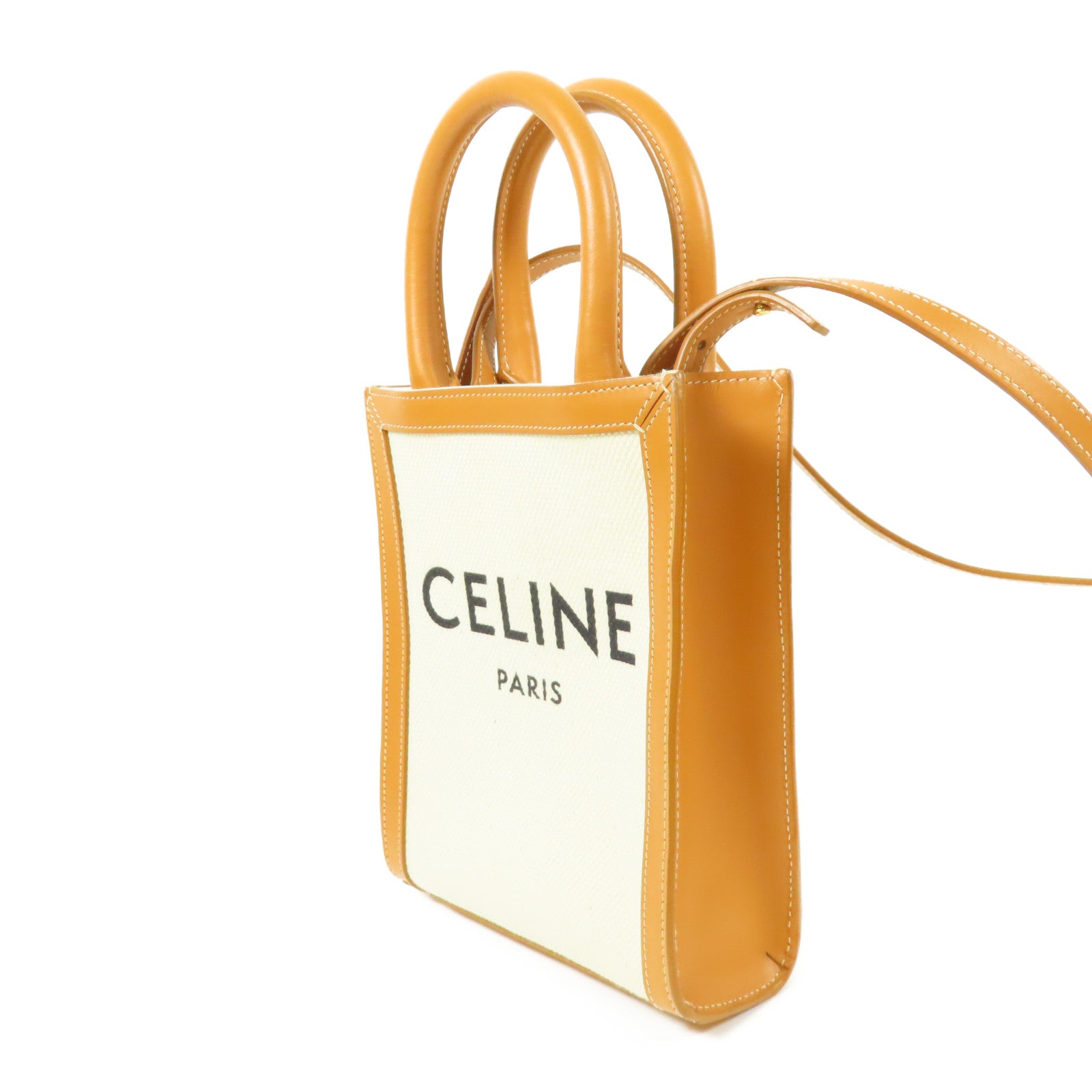 CELINE 帆布/皮革Shoulder Bag手挽肩背兩用袋