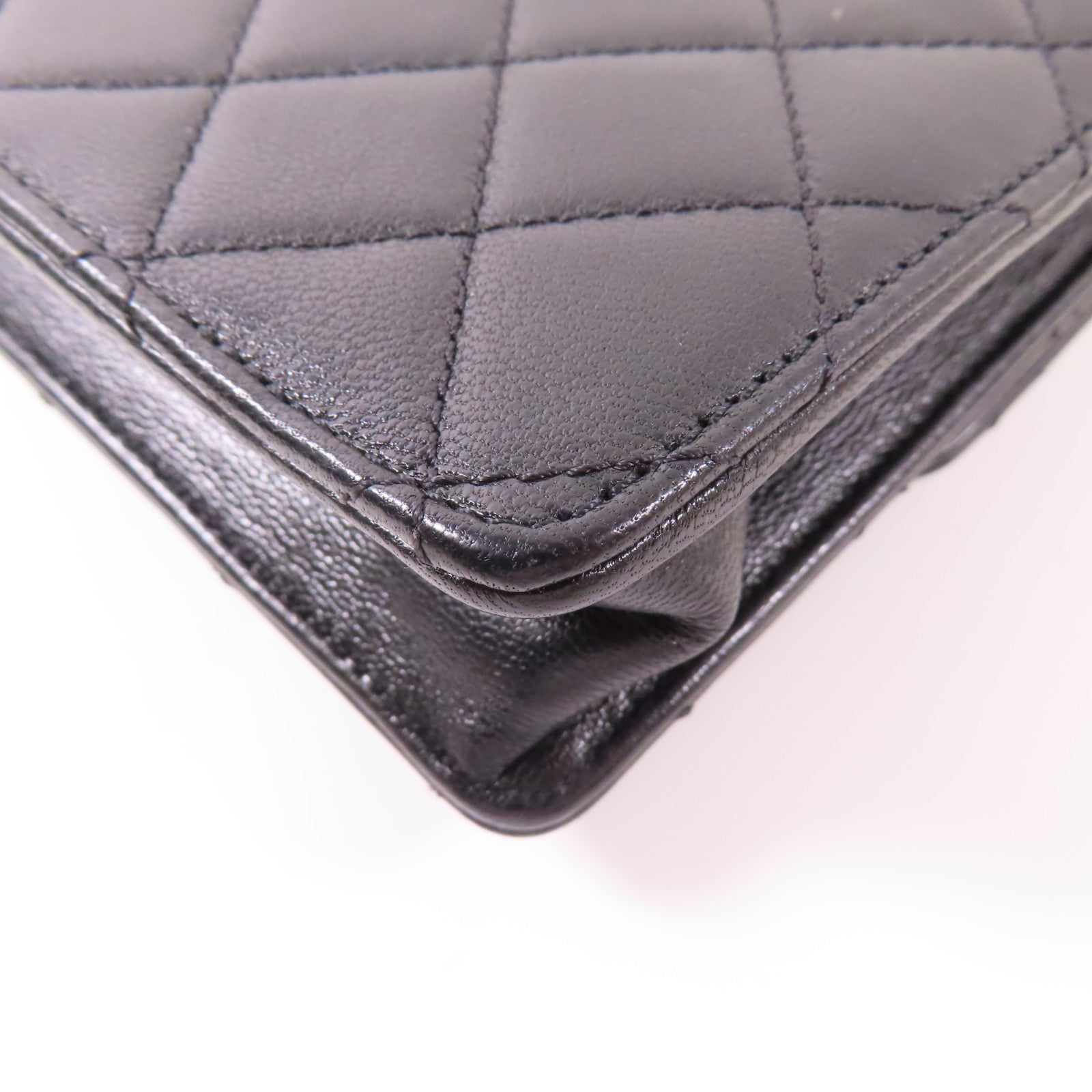 CHANEL 羊皮皮革Chain Shoulder Bag金扣鏈帶肩背袋