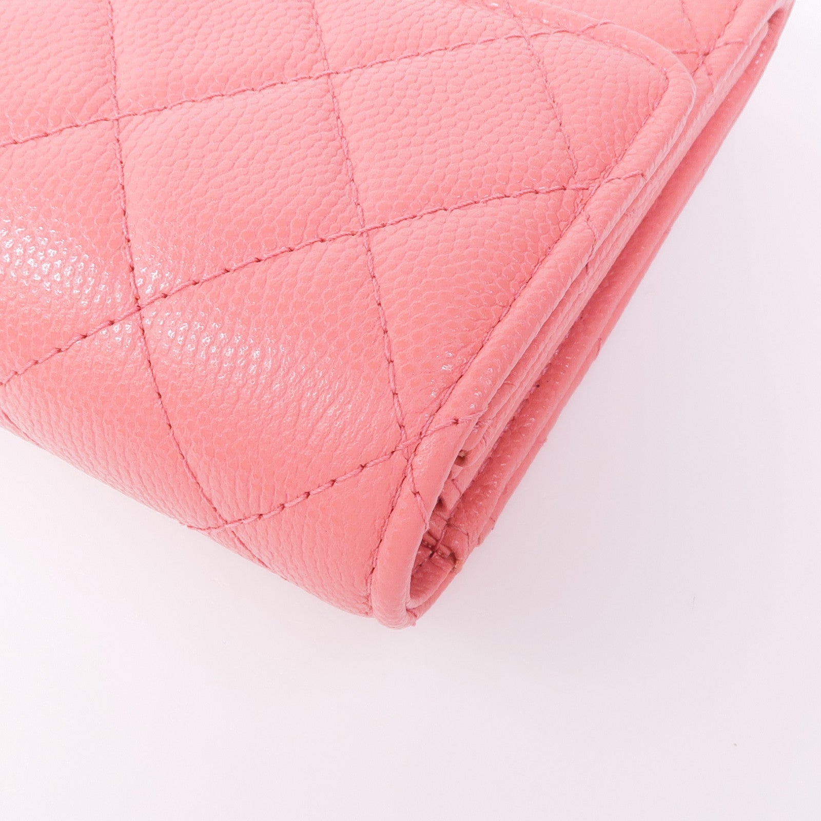 CHANEL 牛皮皮革Wallet金扣錢包