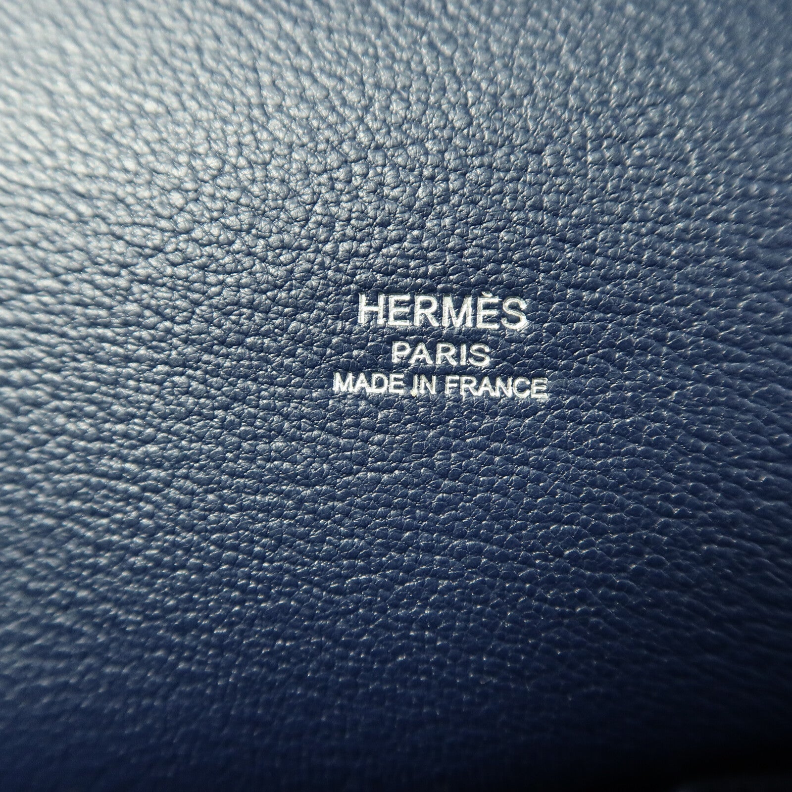 HERMES Clemence皮革Jypsiere 28肩背袋Bleu Saphir
