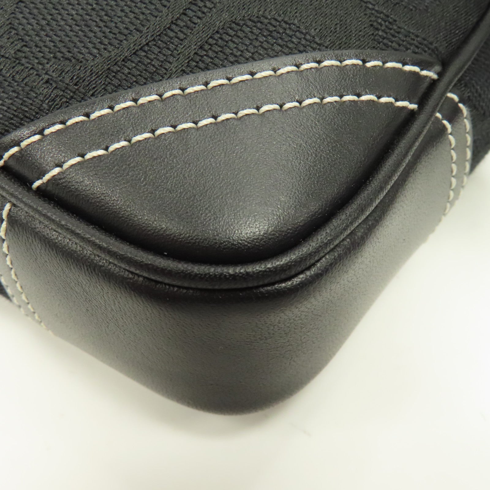 COACH 帆布Waist Bag銀扣腰包黑色