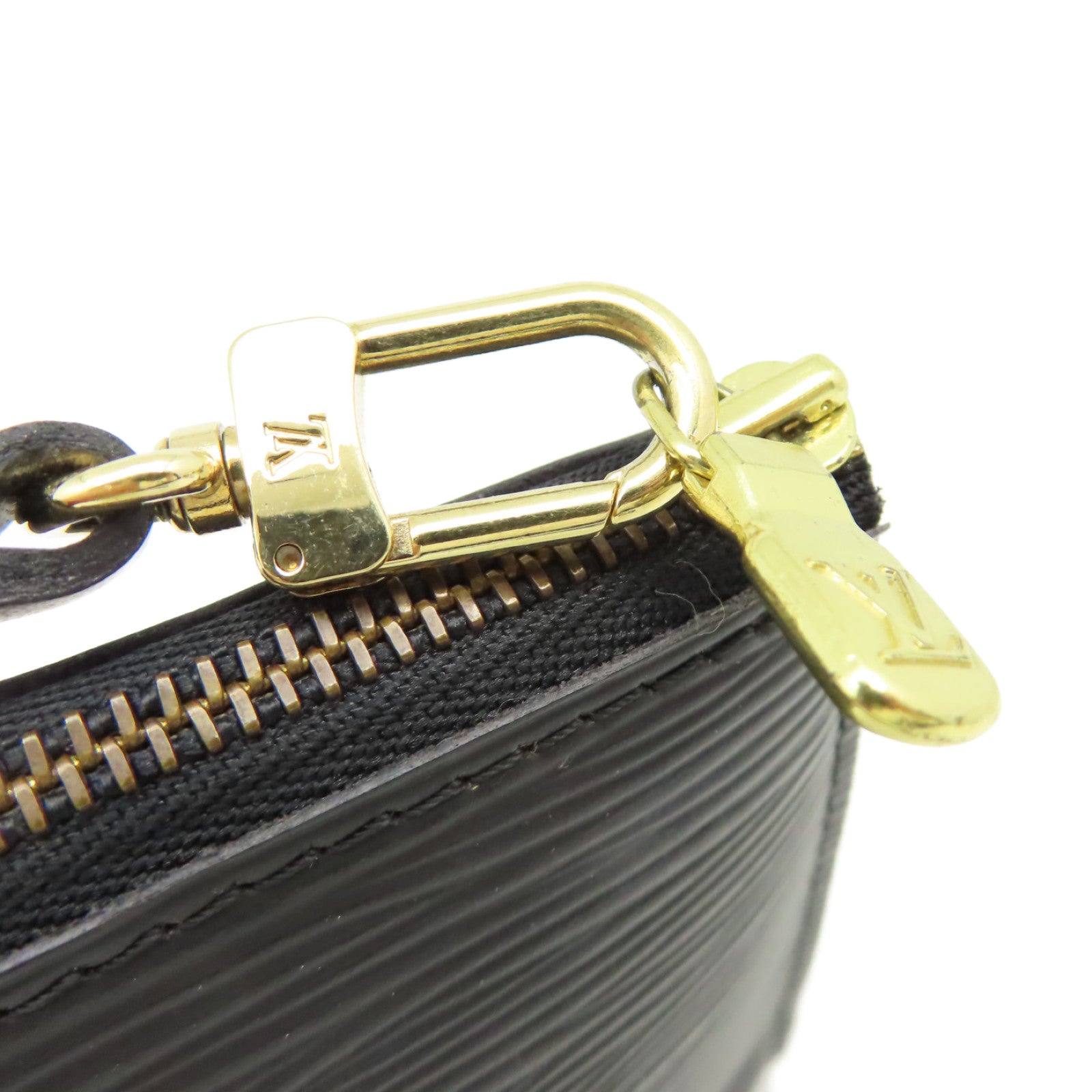 LOUIS VUITTON 【激減優惠】Epi Pochette Accessories Pouch金扣手拿包黑色
