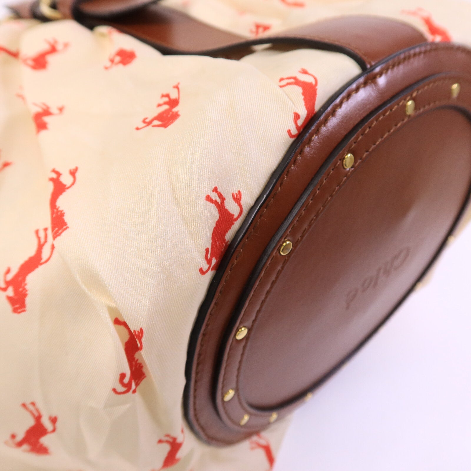 Chloe 皮革/藤料Panier Backet Bag手挽袋