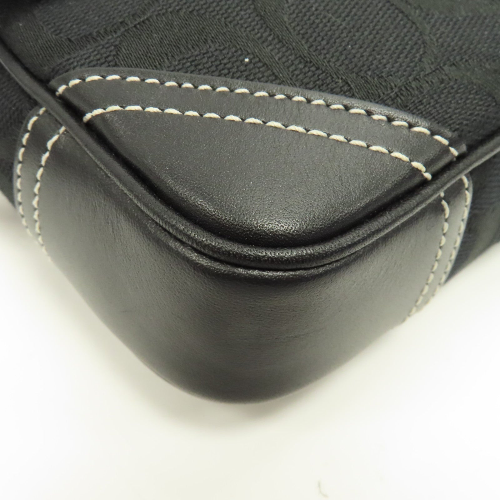 COACH 帆布Waist Bag銀扣腰包黑色
