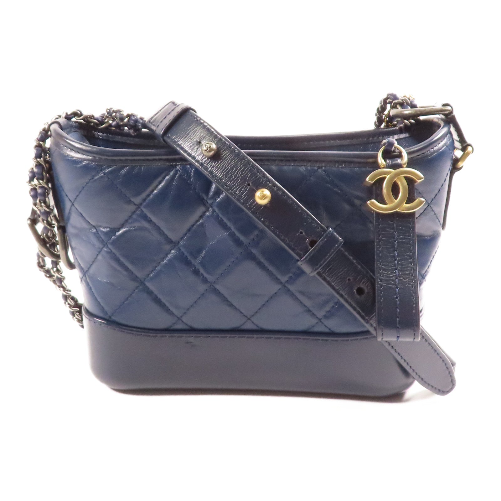 CHANEL 【激減優惠】牛皮皮革Gabrielle鏈帶肩背袋