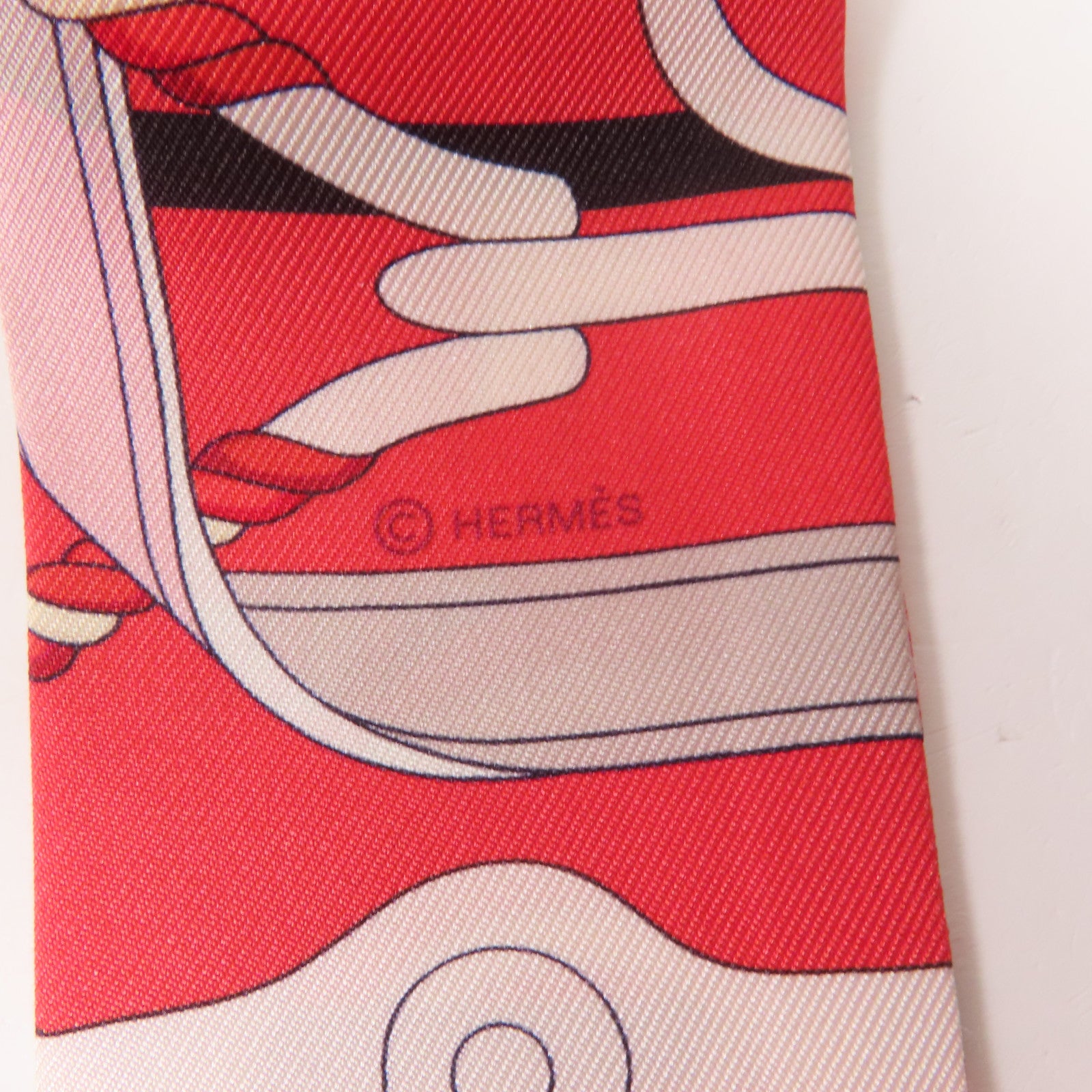 HERMES 絲質Twilly絲巾