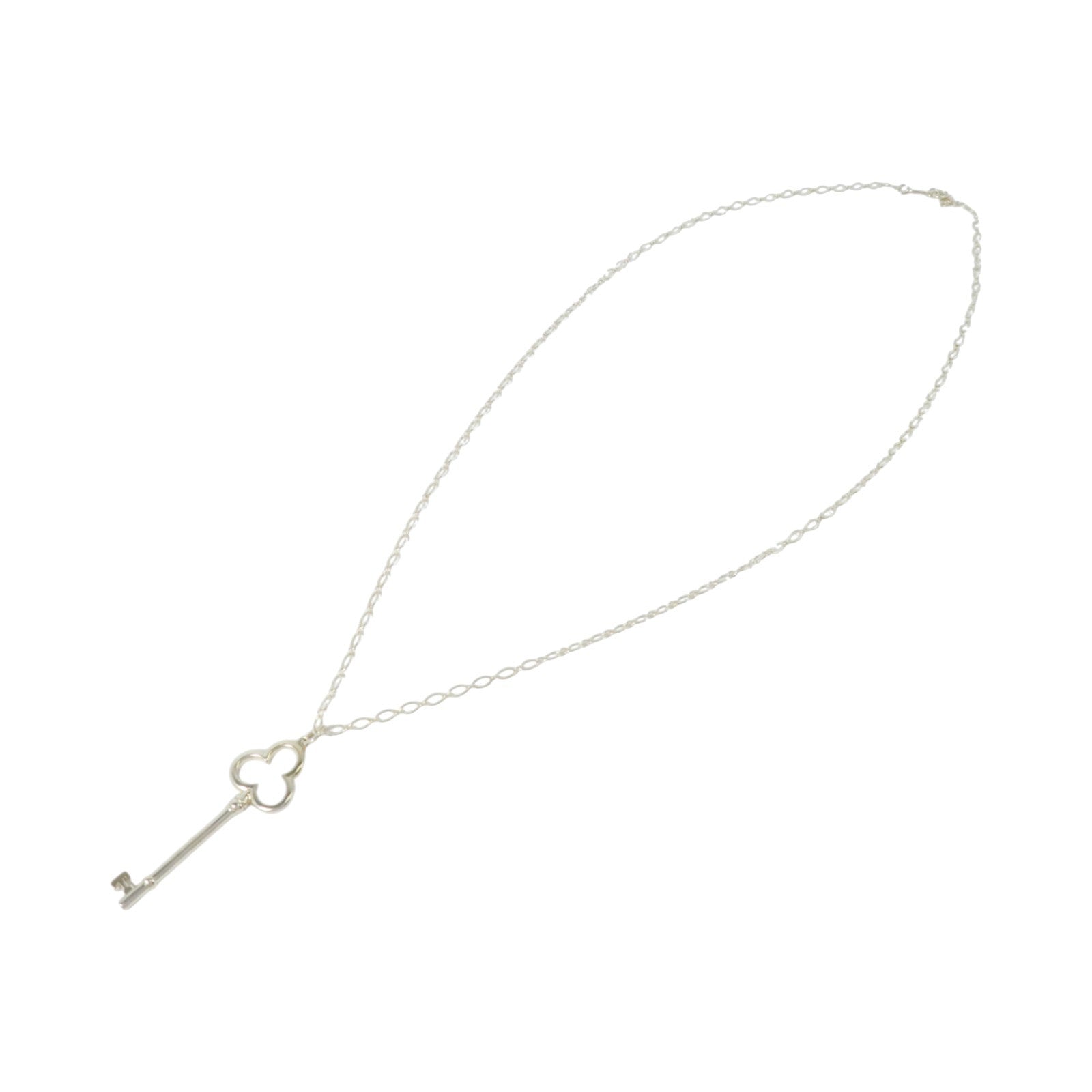 TIFFANY＆CO 925純銀Crown Key Pendant Necklace項鏈