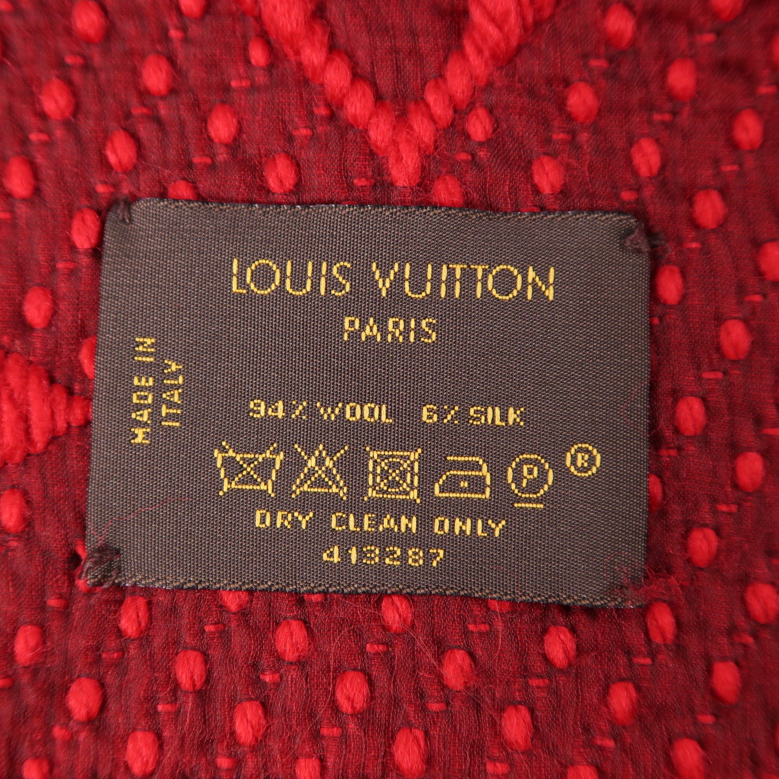 LOUIS VUITTON 羊毛Logomania Scarf圍巾