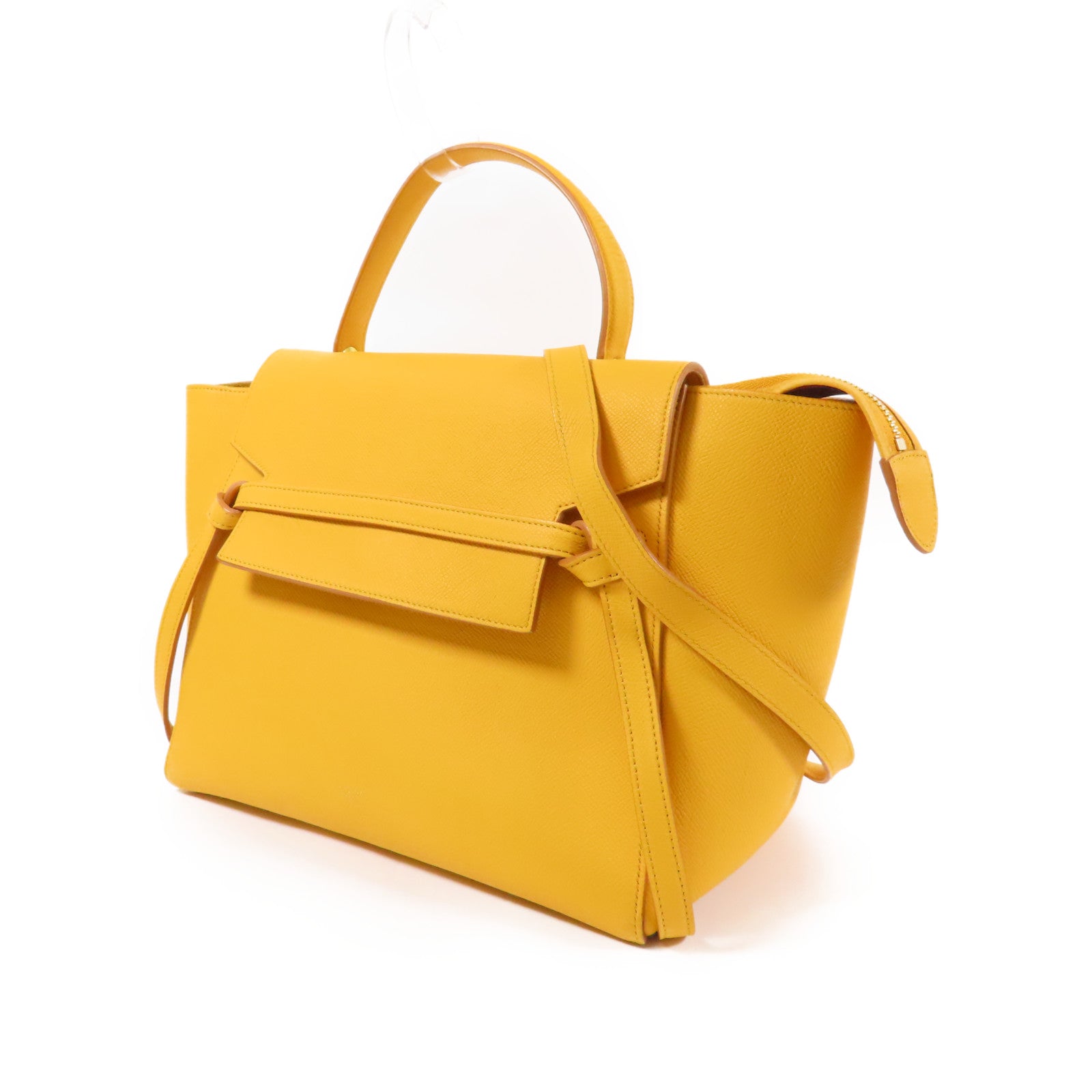 CELINE 牛皮皮革Micro Belt Bag金扣手挽肩背兩用袋
