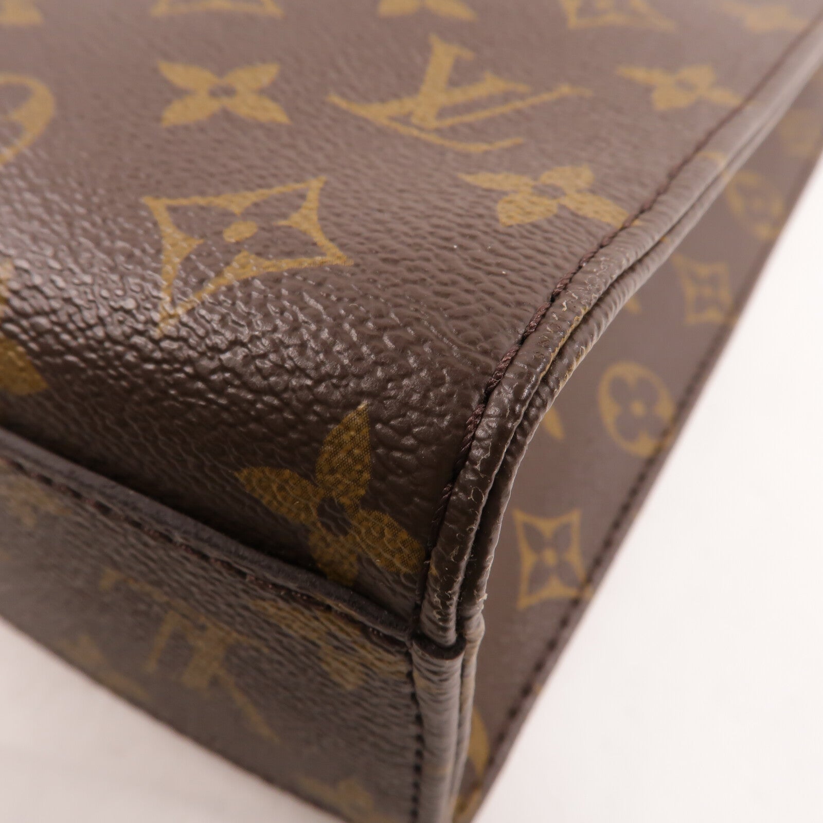 LOUIS VUITTON Monogram Sac Plat PM金扣手挽肩背兩用袋