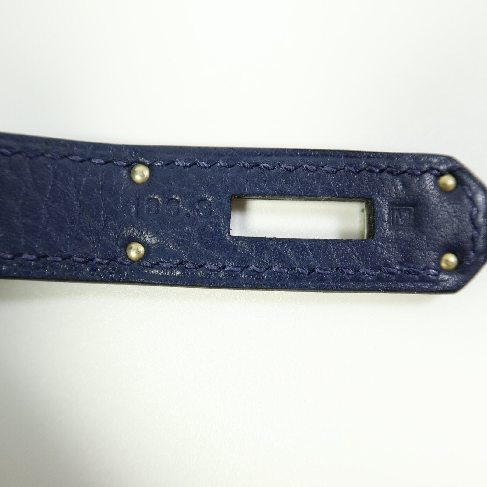 HERMES Clemence皮革Jypsiere 28肩背袋Bleu Saphir
