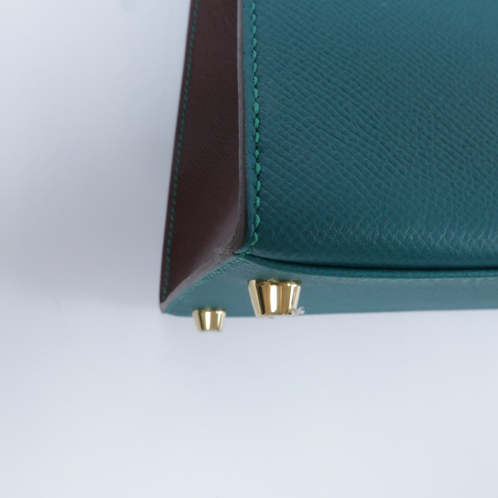 HERMES Epsom皮革Kelly 28 SPO手挽肩背兩用袋Malachite/Rouge Sell