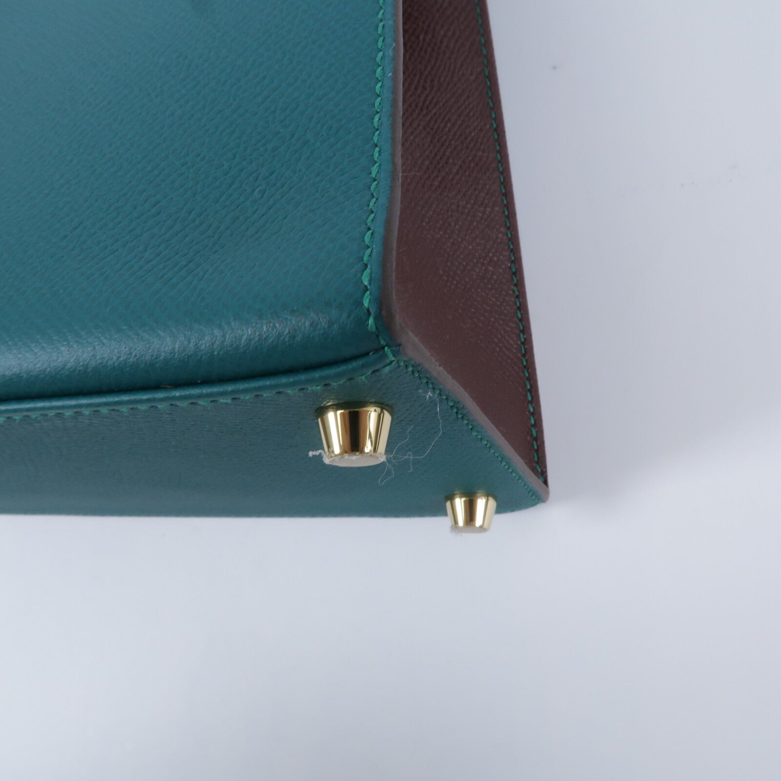 HERMES Epsom皮革Kelly 28 SPO手挽肩背兩用袋Malachite/Rouge Sell