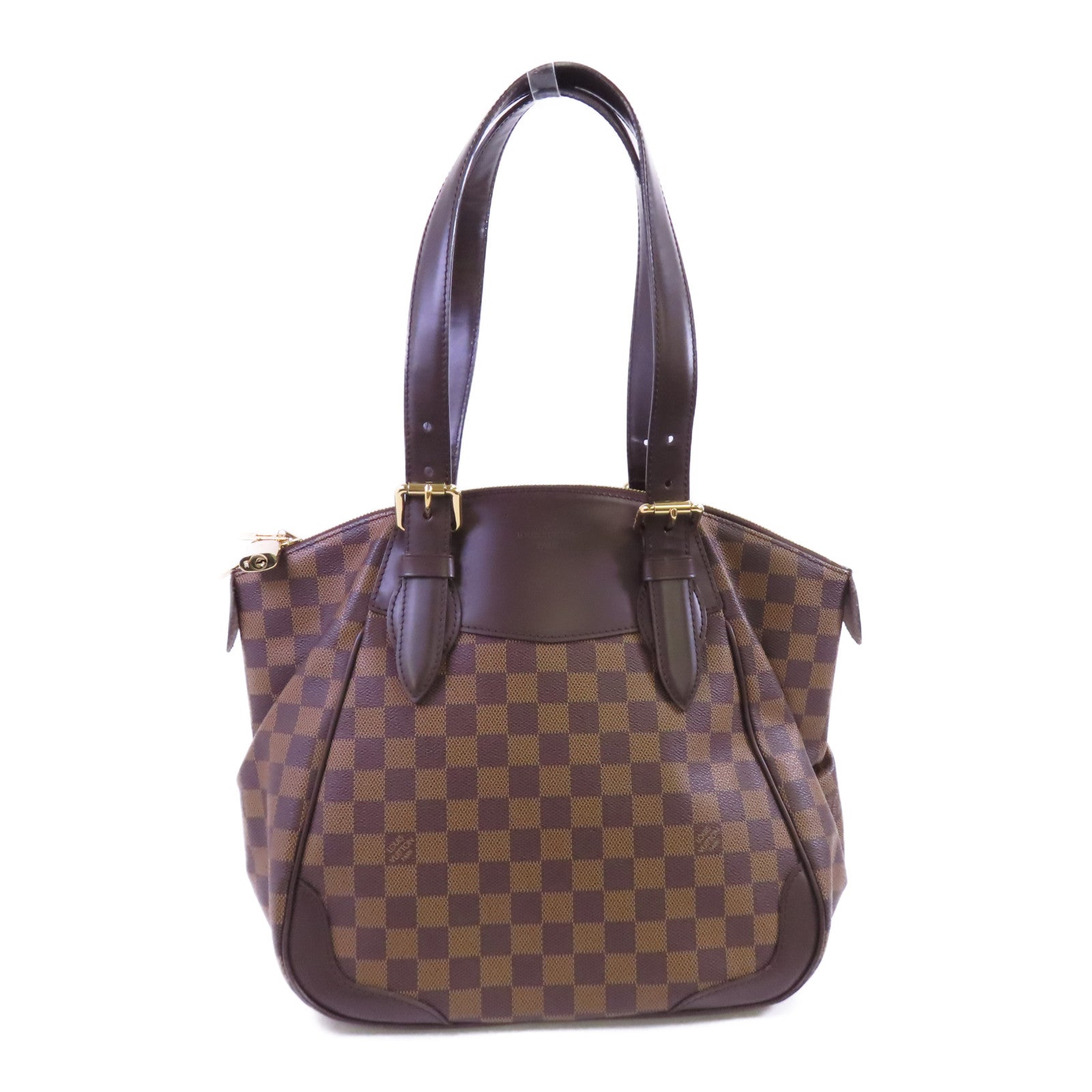 LOUIS VUITTON 【激減優惠】Damier Verona GM金扣肩背袋