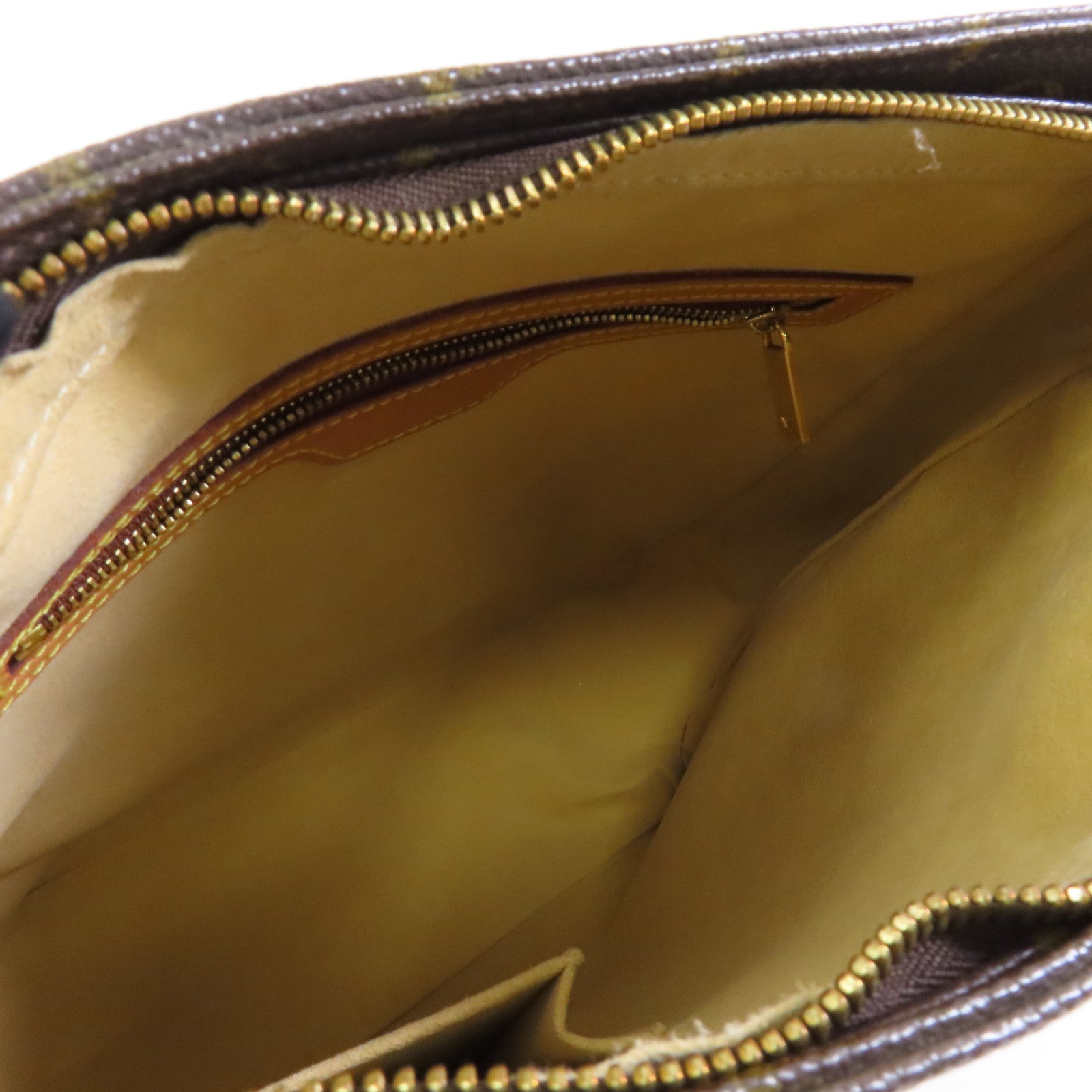LOUIS VUITTON Monogram Looping GM金扣肩背袋啡色