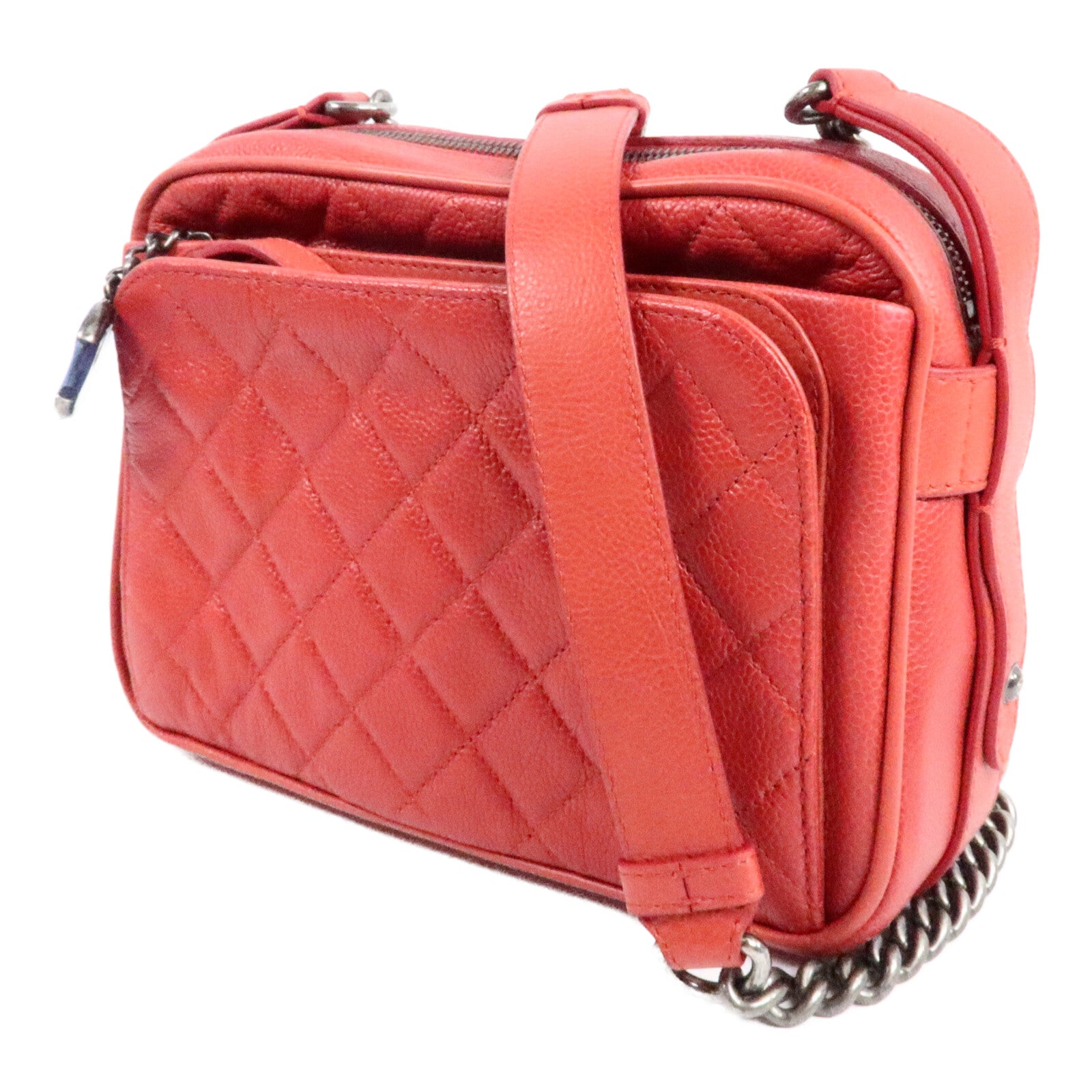 CHANEL 牛皮皮革Chain Shoulder Bag肩背袋