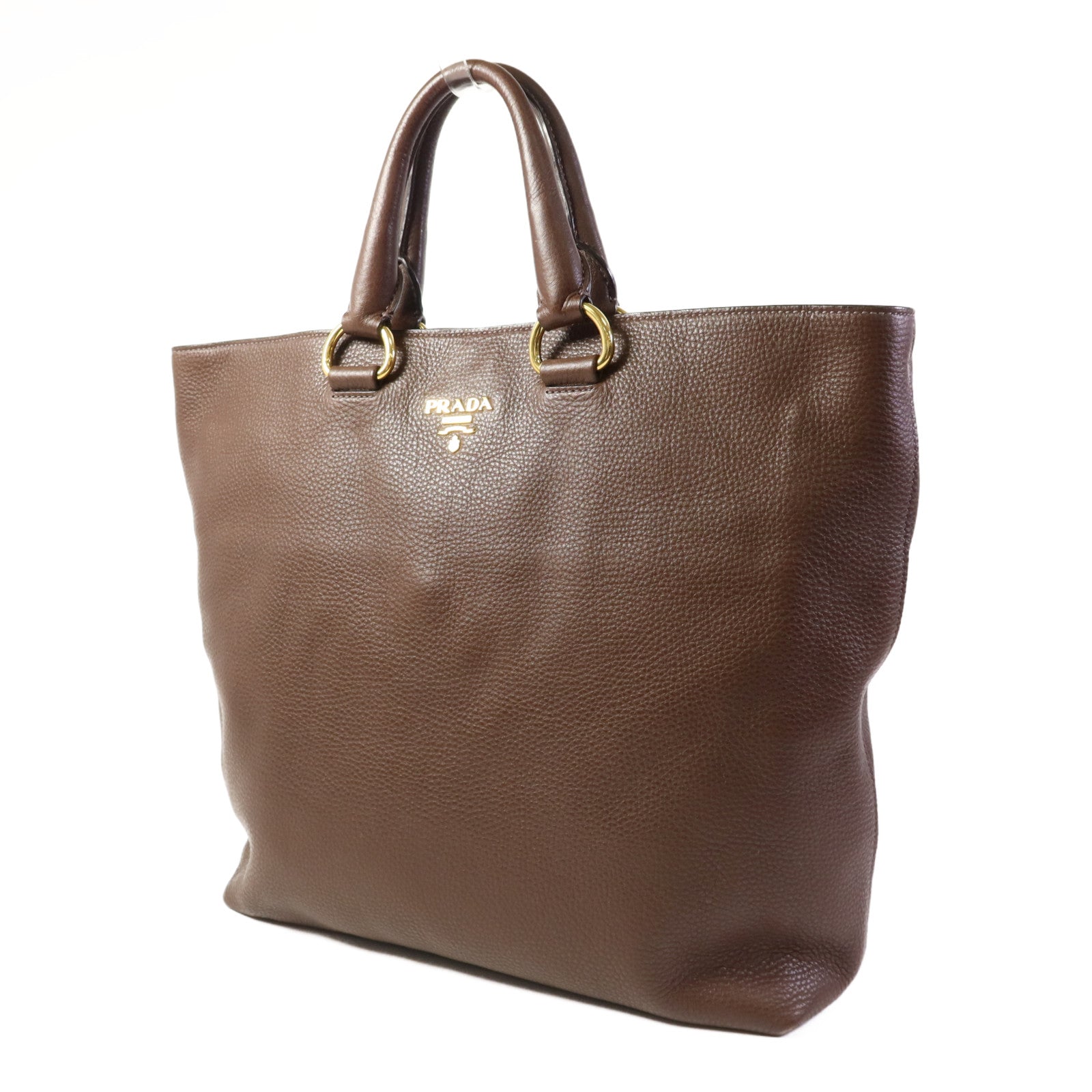 PRADA 牛皮皮革2 way Shoulder金扣手挽肩背兩用袋