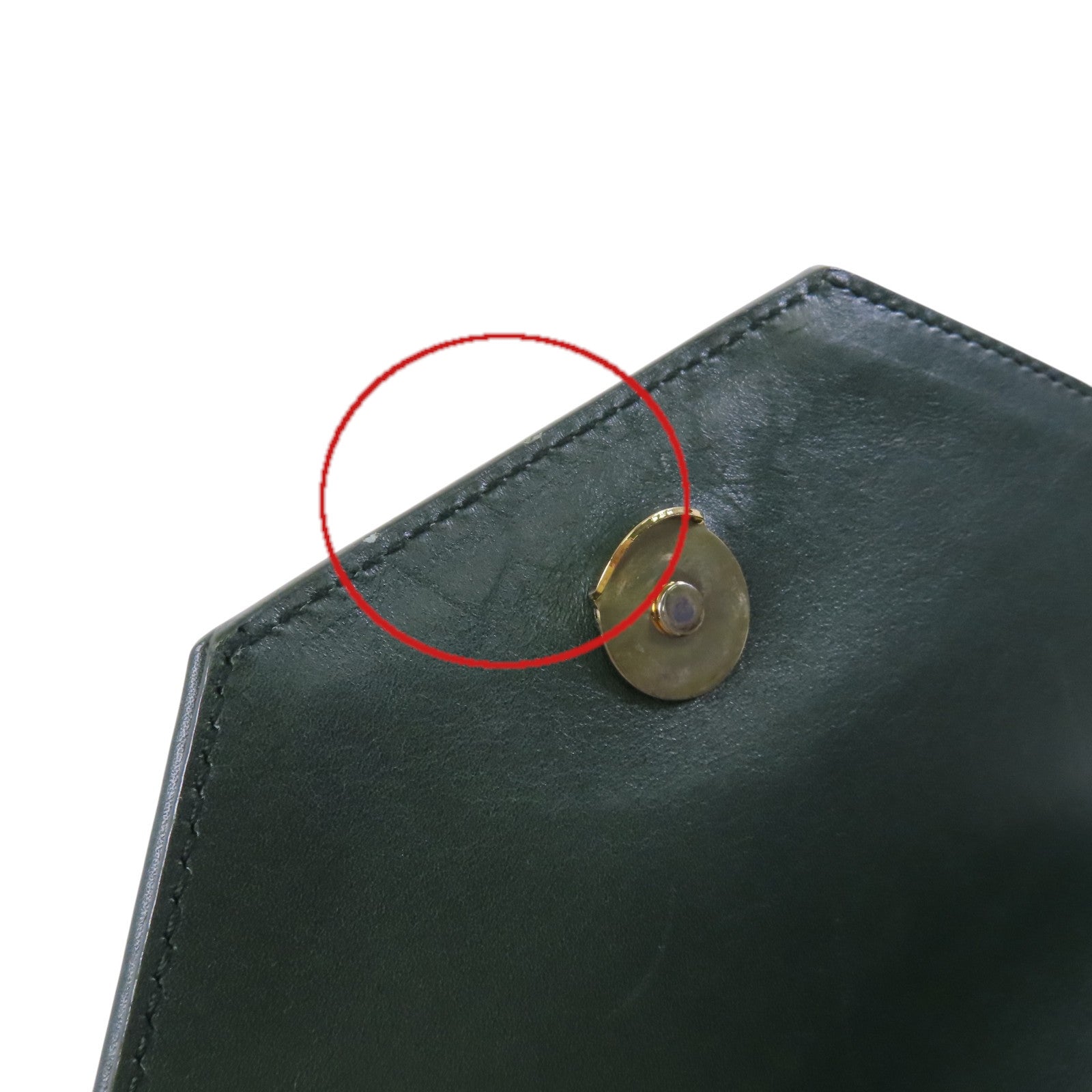 SAINT LAURENT 麂皮皮革Shoulder Bag金扣鏈帶肩背袋