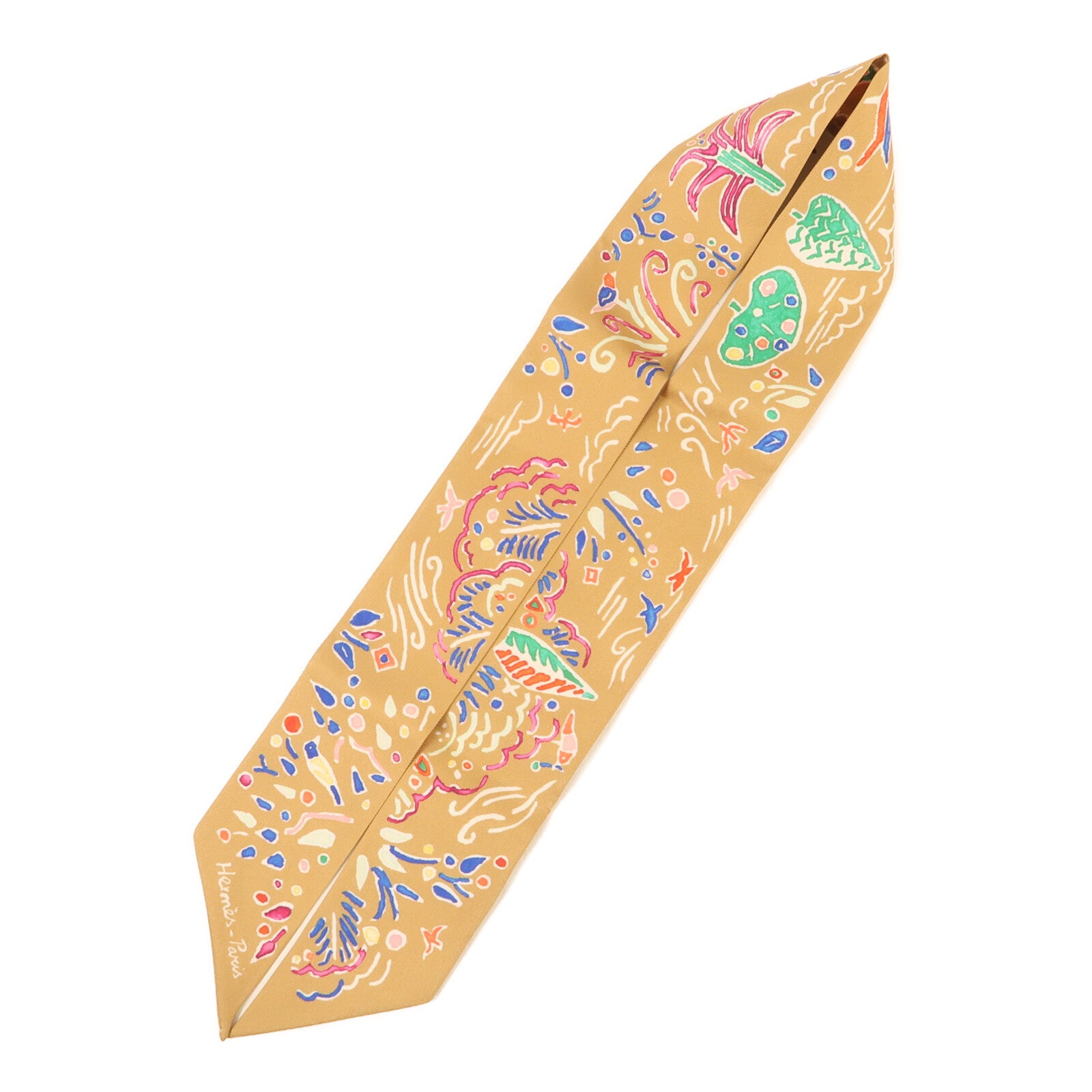 HERMES 絲質Twilly絲巾