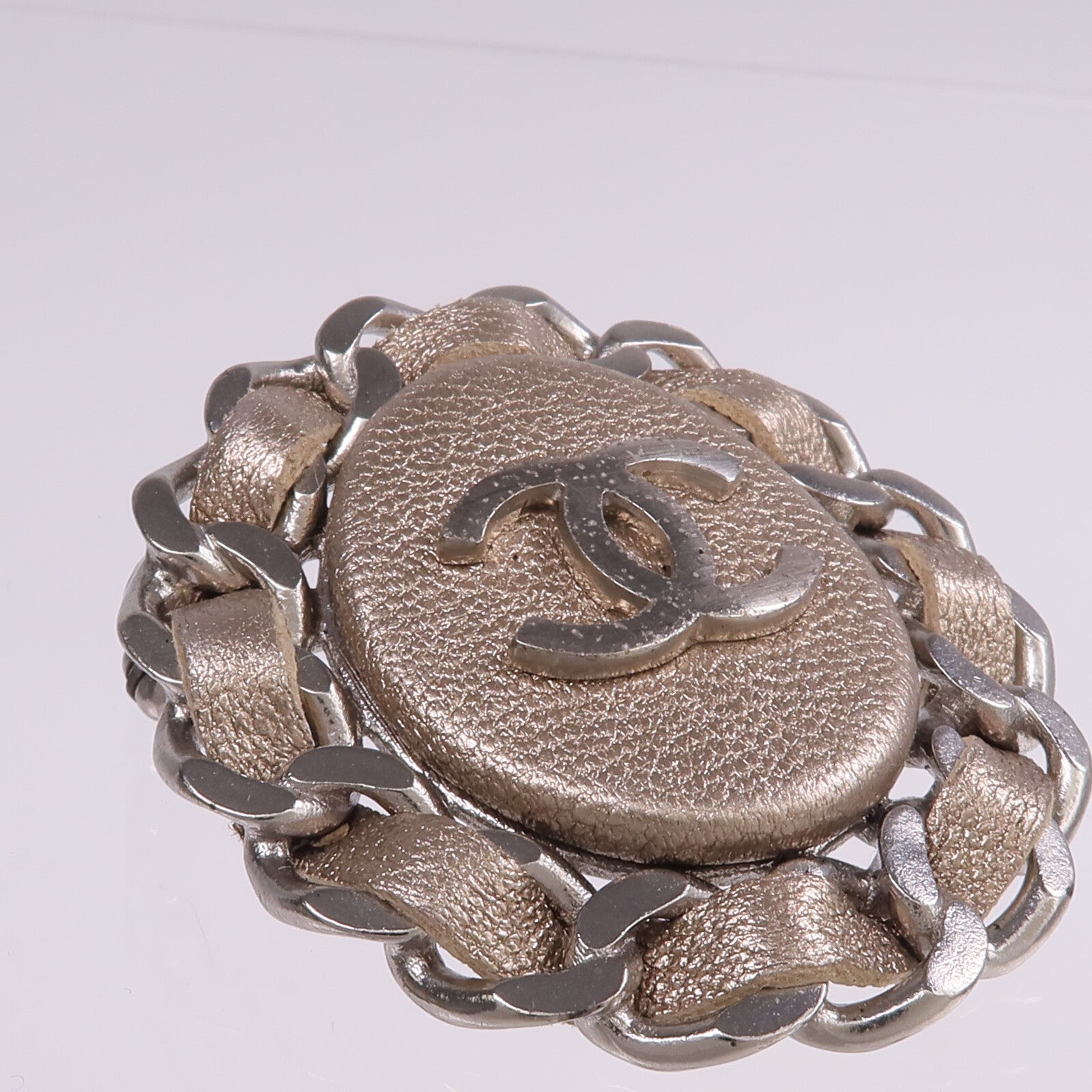 CHANEL 【激減優惠】金屬/皮革Brooch胸針