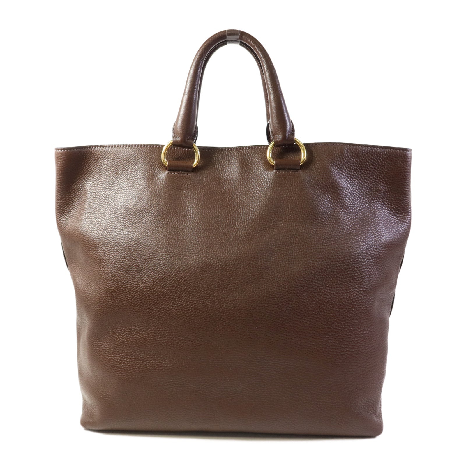 PRADA 牛皮皮革2 way Shoulder金扣手挽肩背兩用袋