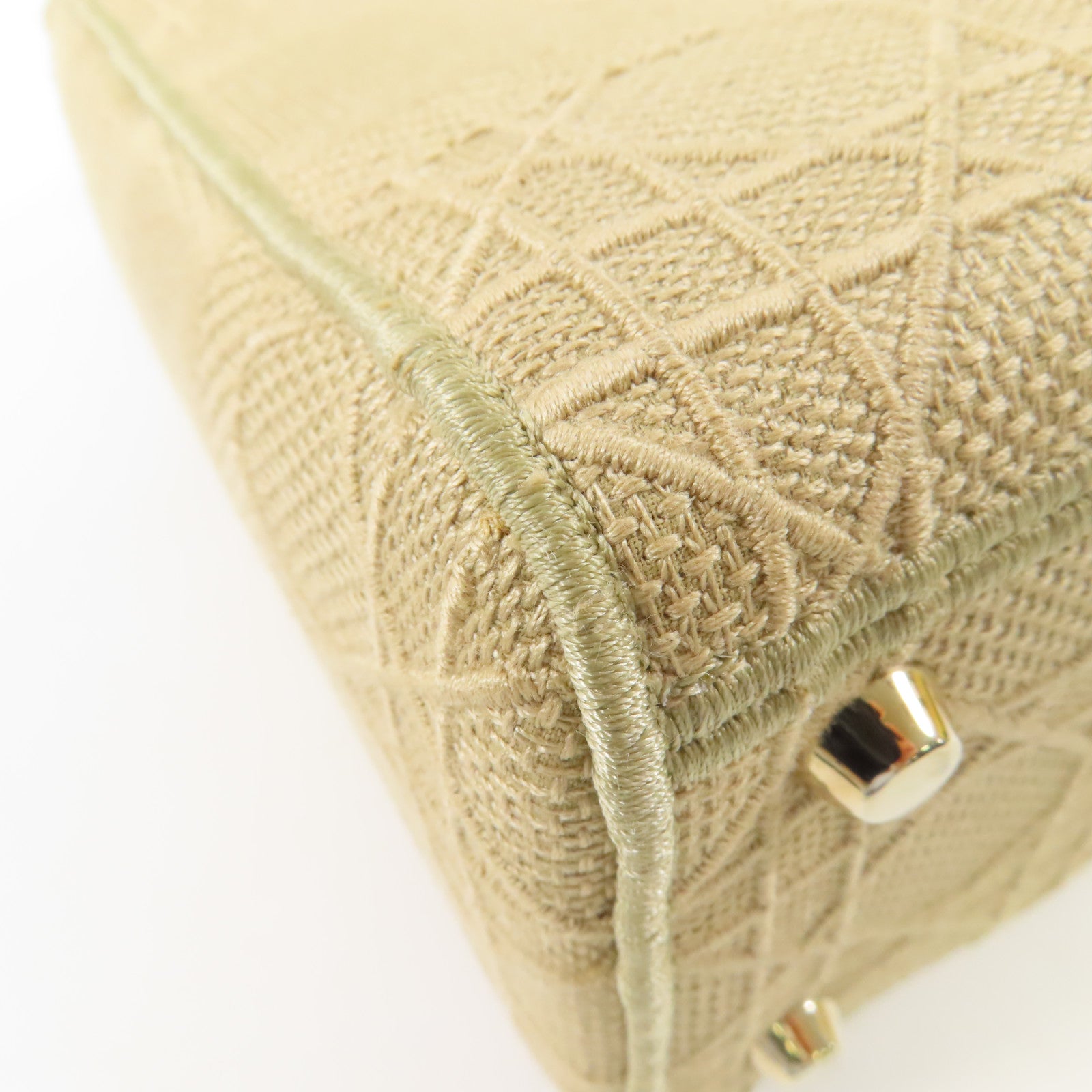 Dior CD GHW Lady Dior 2 Way Shoulder Bag M0565 Canvas