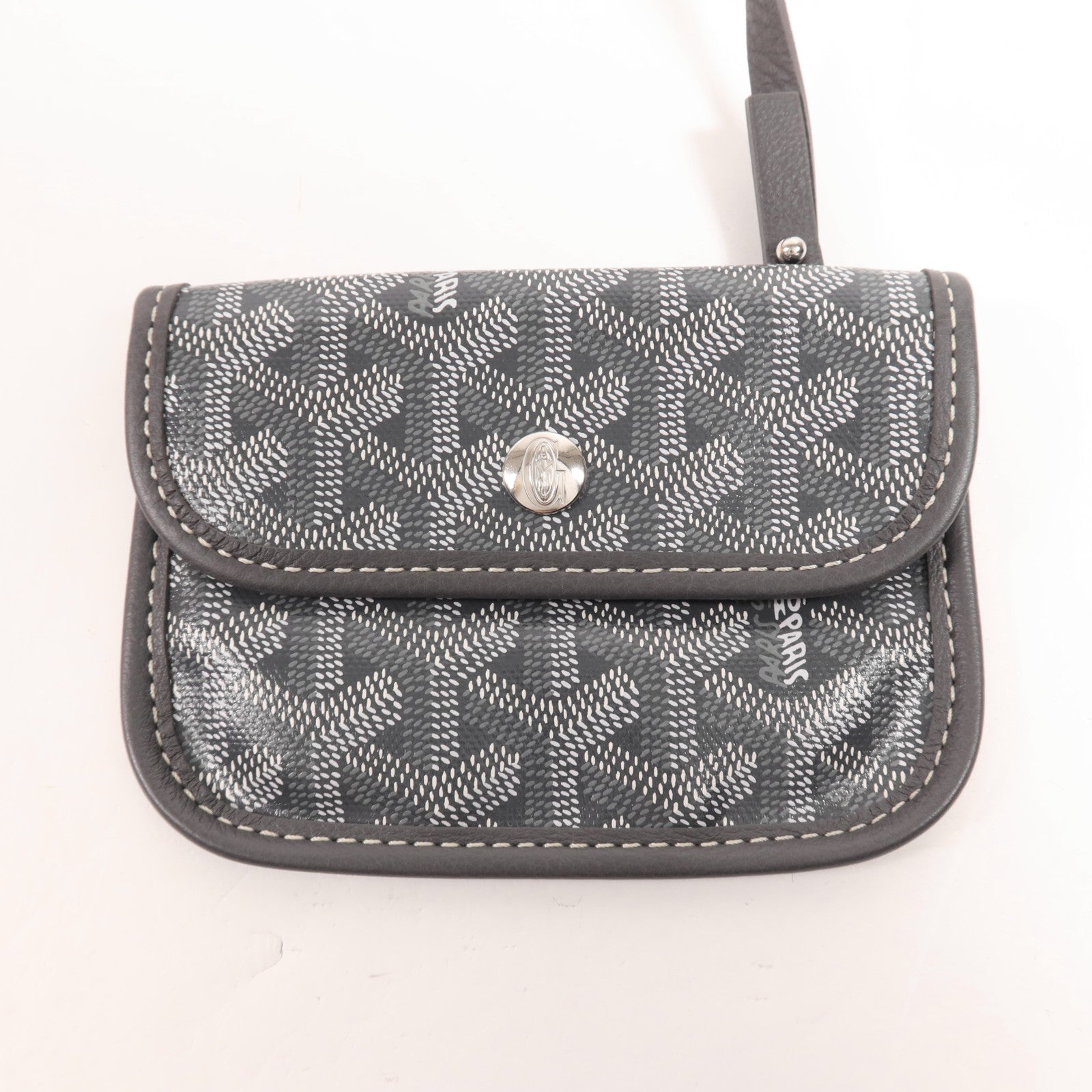 GOYARD 塗層帆布Anjou Mini銀扣手挽袋