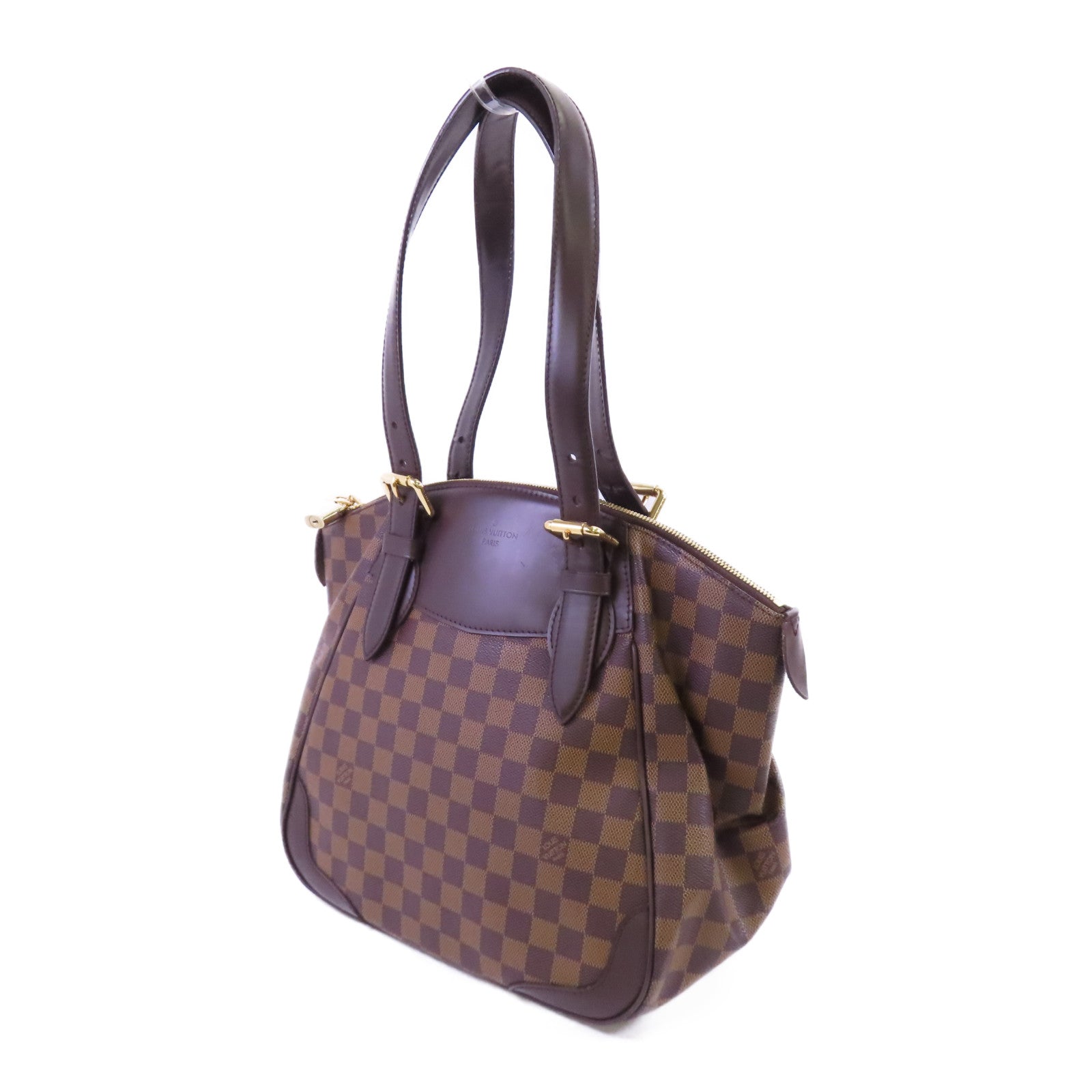 LOUIS VUITTON 【激減優惠】Damier Verona GM金扣肩背袋