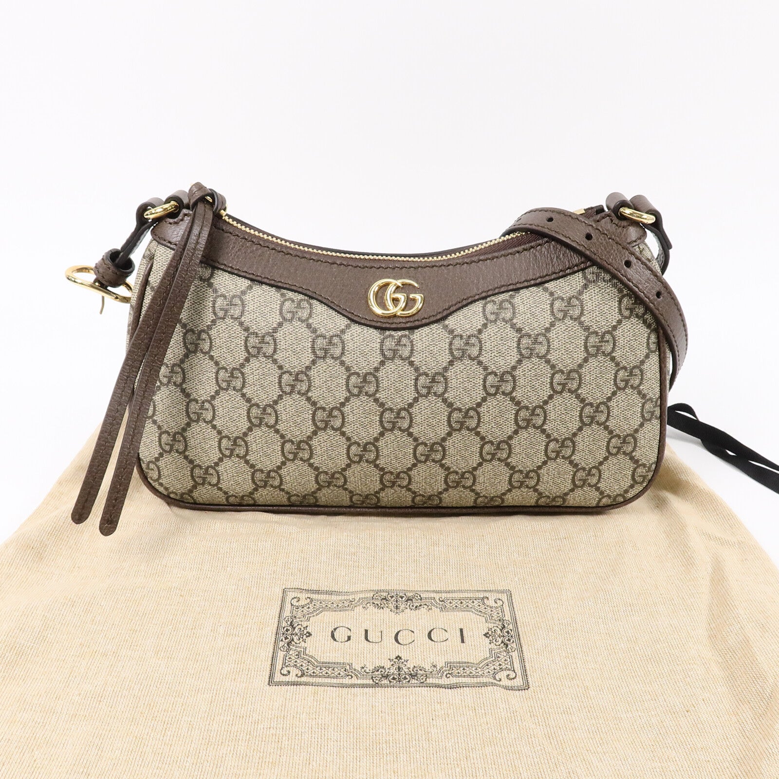 GUCCI 塗層帆布Ophidia Small肩背袋