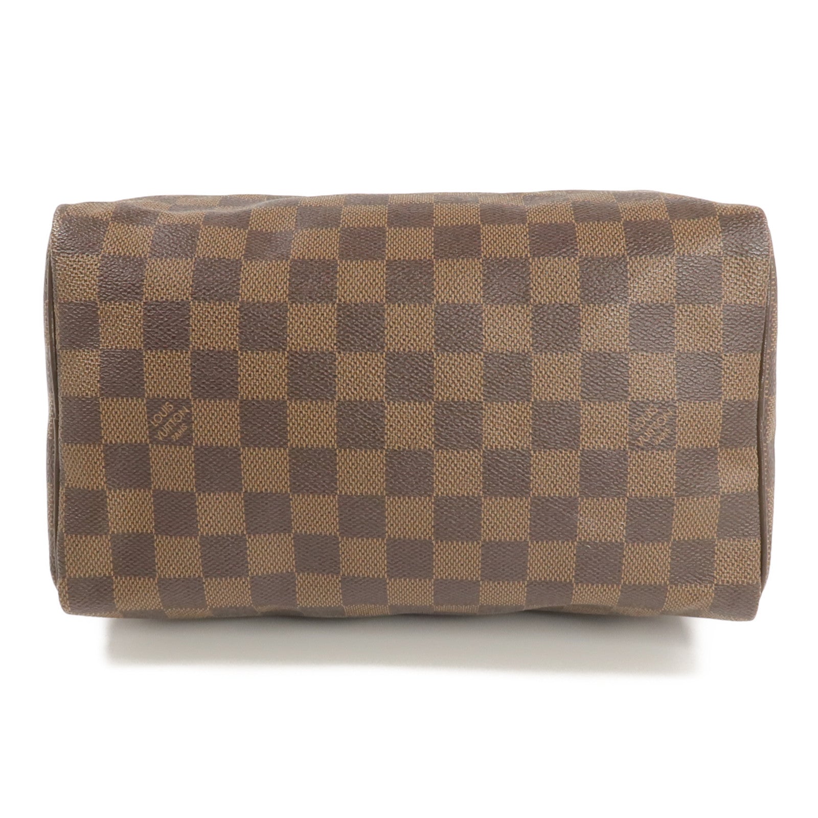 LOUIS VUITTON Damier Speedy 25金扣手挽袋