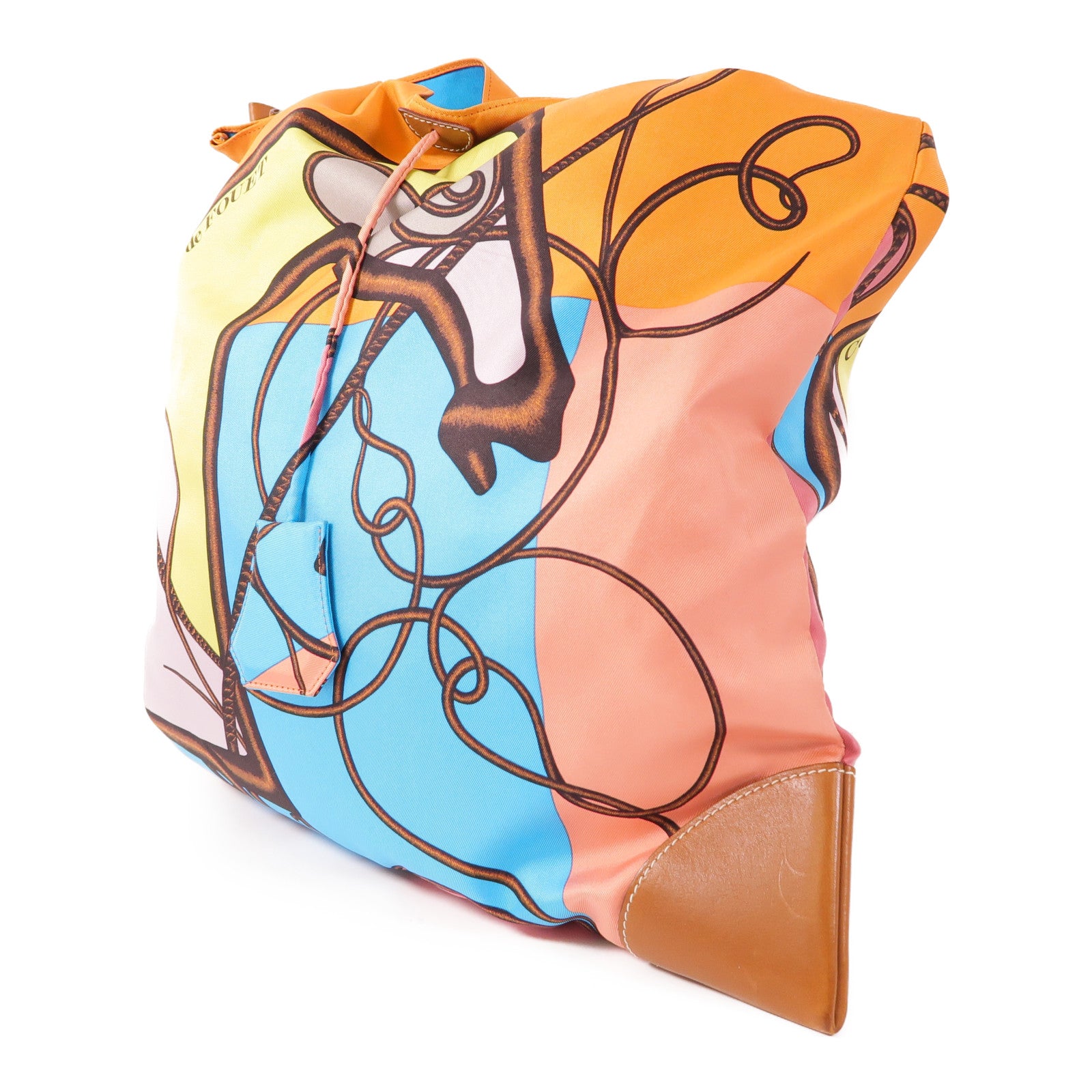HERMES PHW Crossbody Bag Shoulder Bag Silk Multicolor
