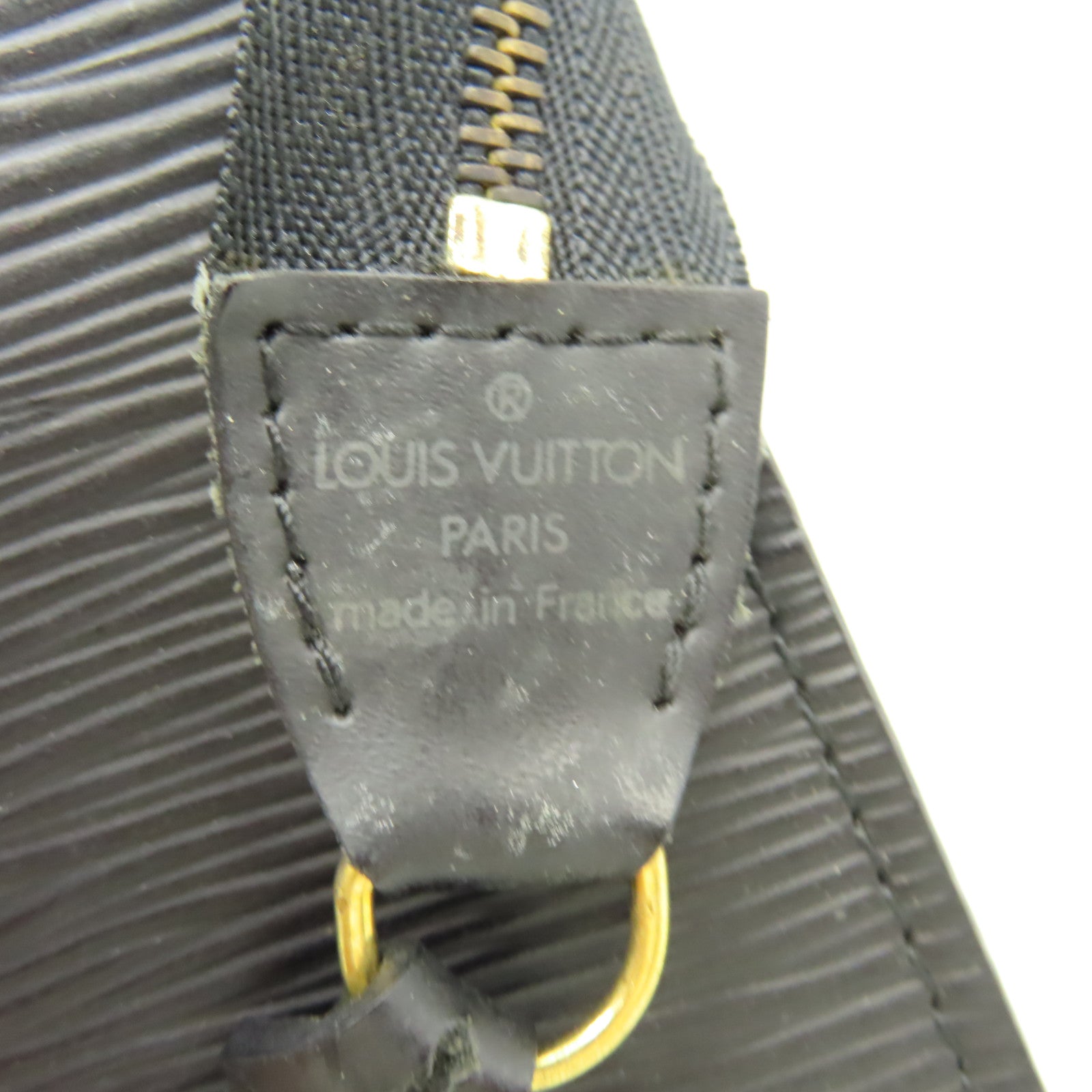 LOUIS VUITTON 【激減優惠】Epi Pochette Accessories Pouch金扣手拿包黑色