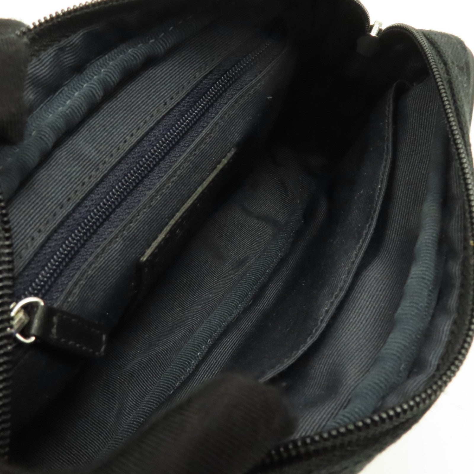 COACH 帆布Waist Bag銀扣腰包黑色