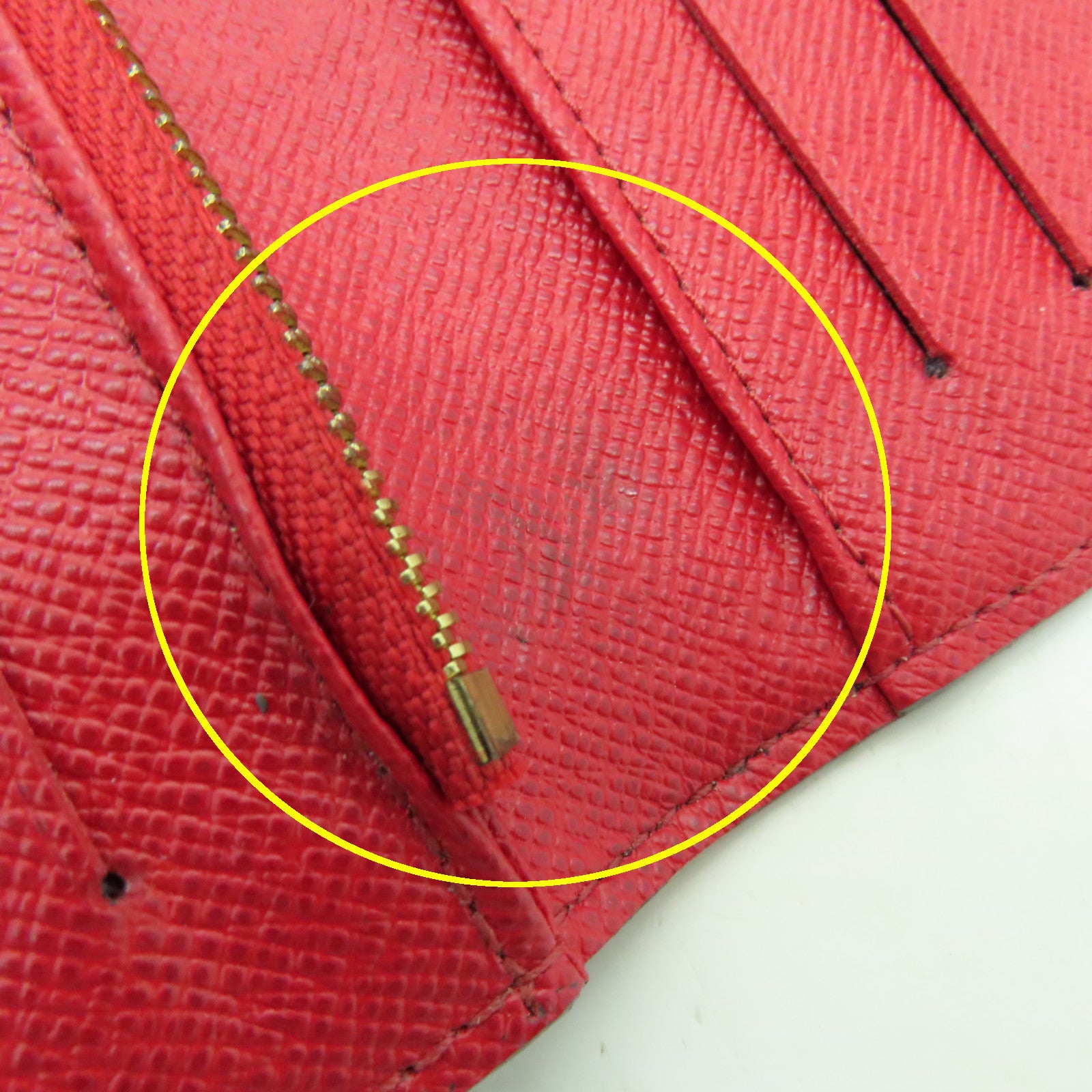 LOUIS VUITTON 【清倉大減價】Monogram Portefeuil Kimono金扣長錢包啡色/紅色