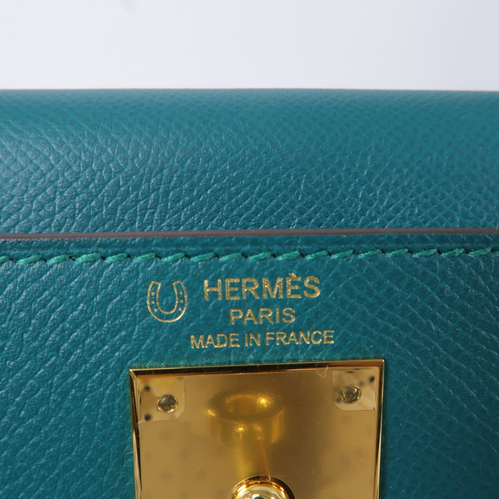 HERMES Epsom皮革Kelly 28 SPO手挽肩背兩用袋Malachite/Rouge Sell