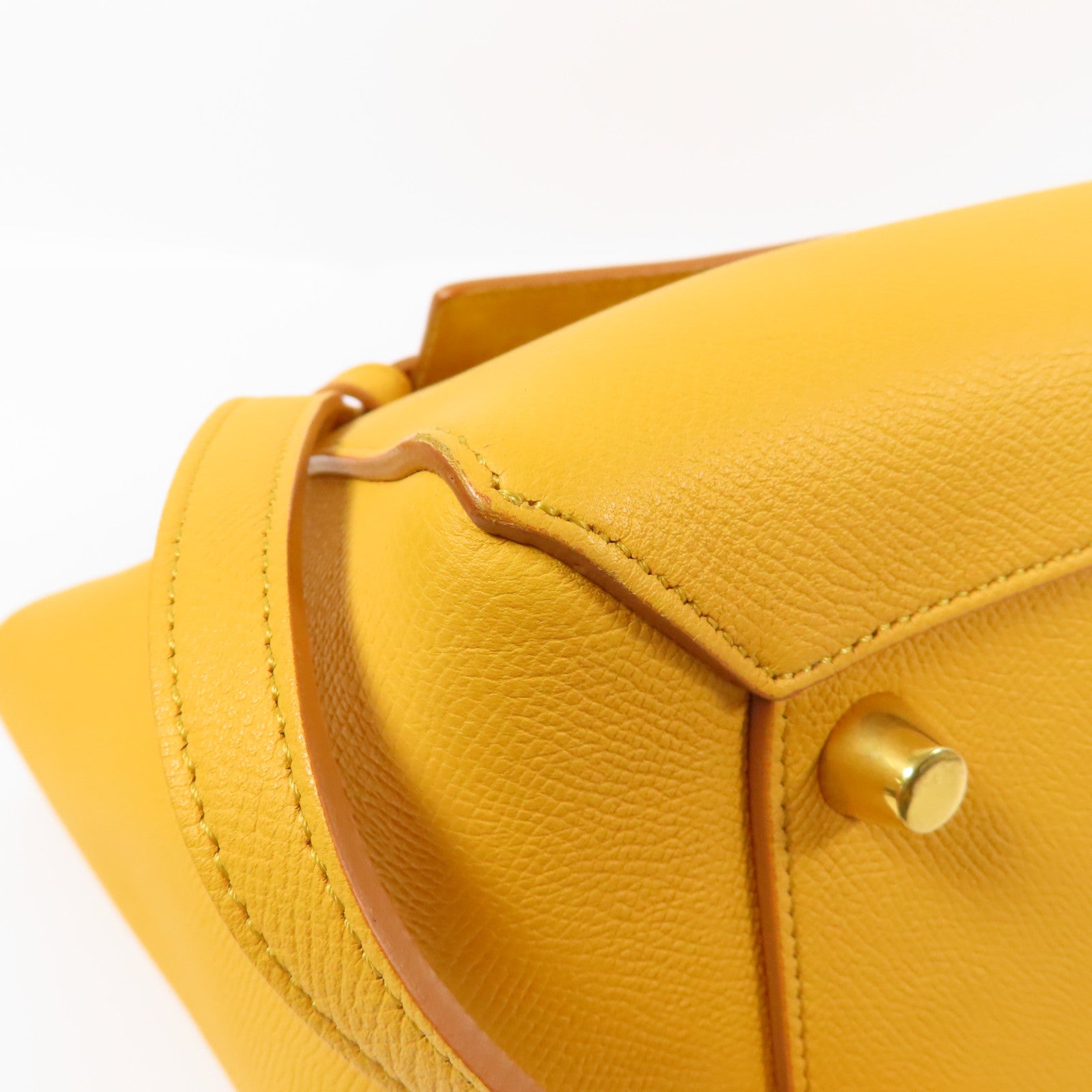 CELINE 牛皮皮革Micro Belt Bag金扣手挽肩背兩用袋