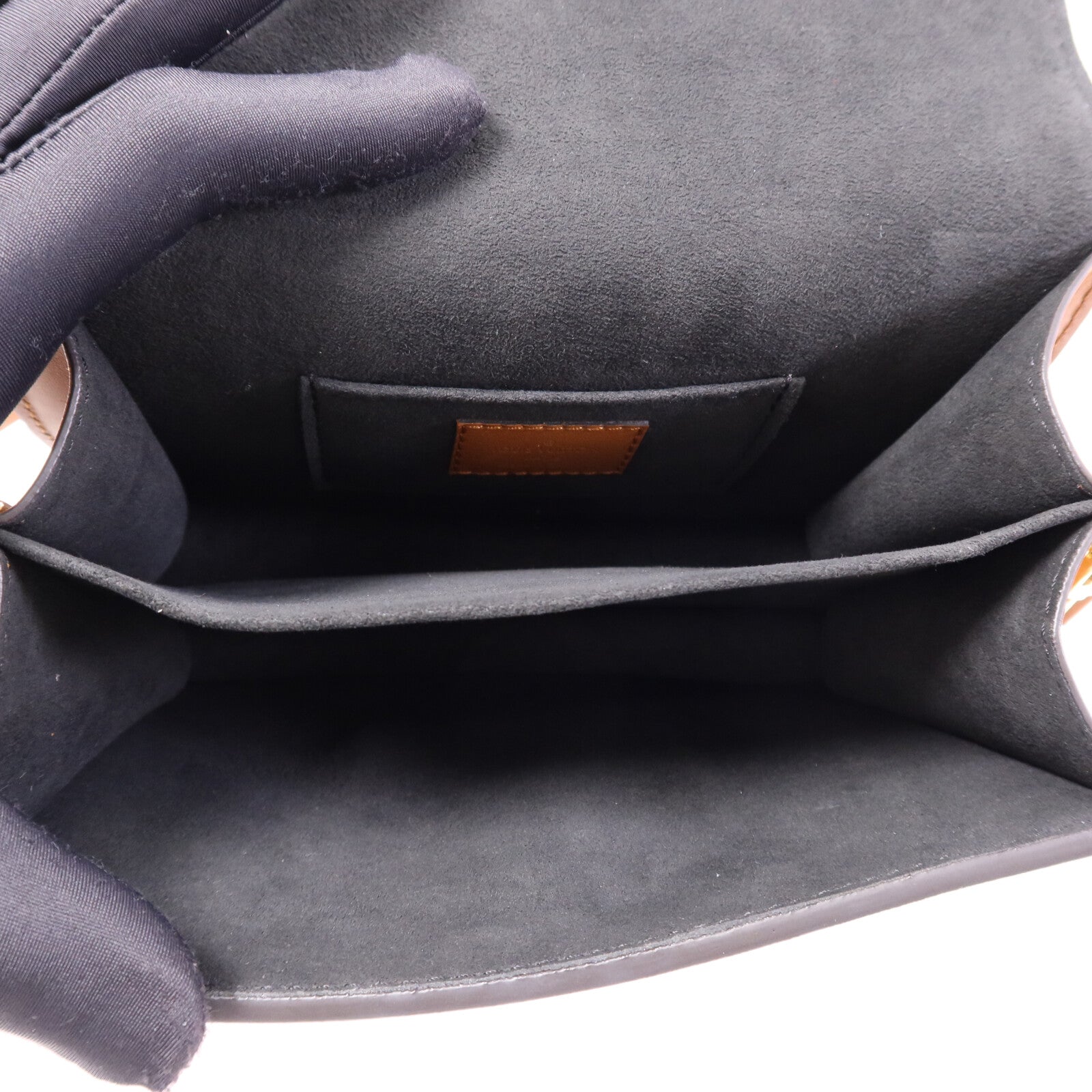 LOUIS VUITTON Taurillon Clemence Mini Dauphine金扣肩背袋