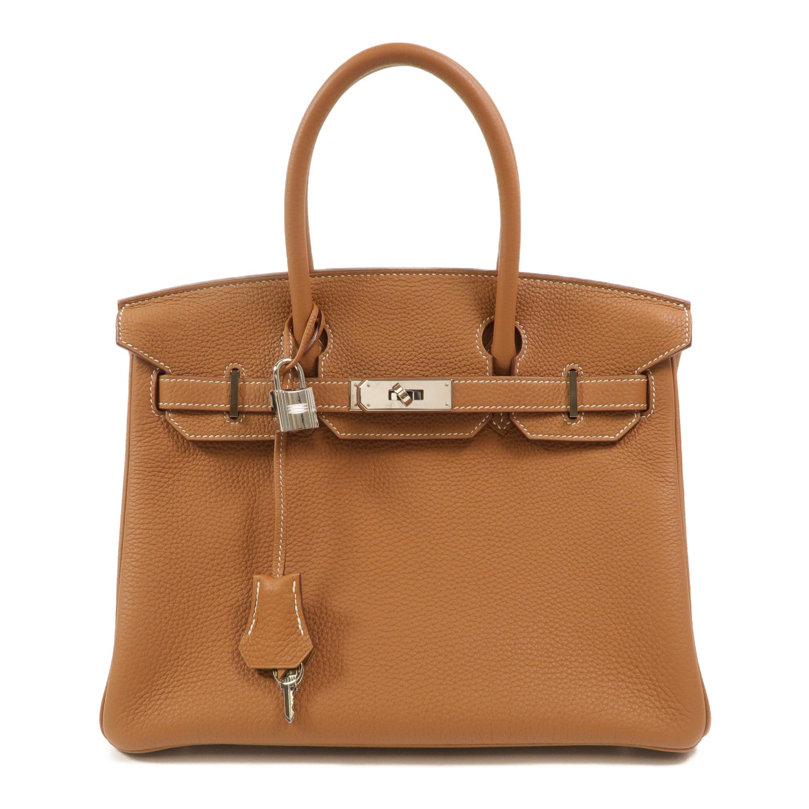 HERMES Togo皮革Birkin 30手挽袋Gold
