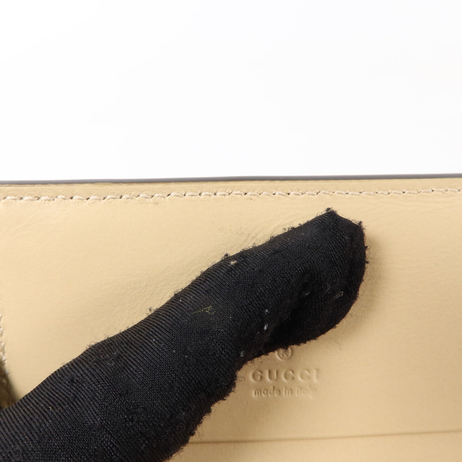 GUCCI 塗層帆布/牛皮皮革GG Supreme Bifold Wallet錢包
