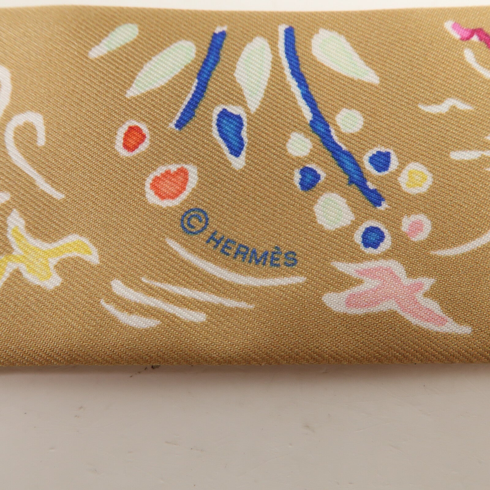 HERMES 絲質Twilly絲巾