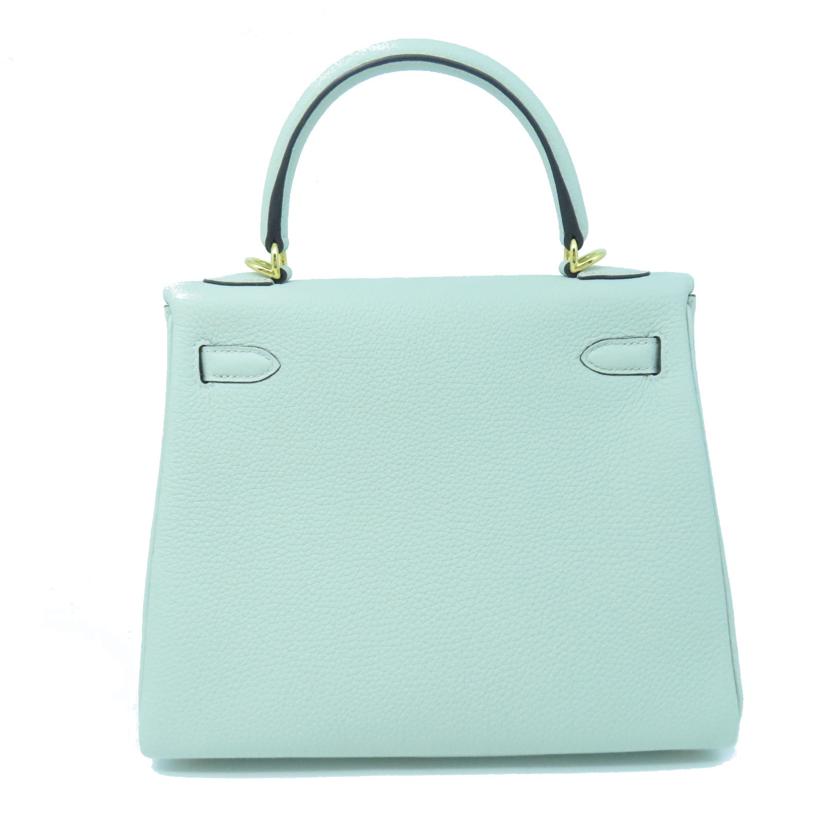 HERMES Togo Leather Kelly 25 Handle Shoulder Bag Gray